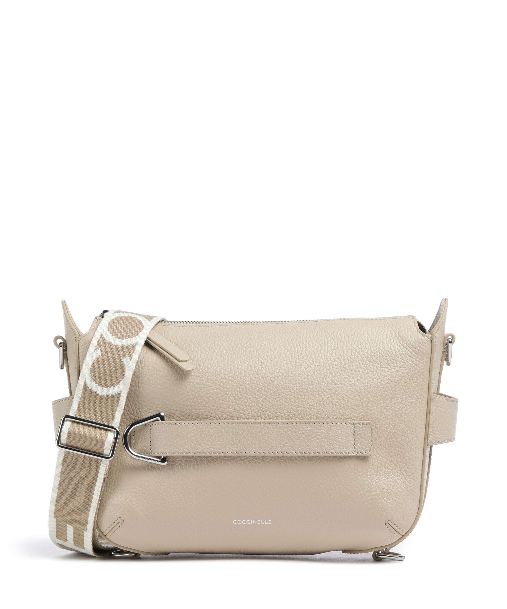 Coccinelle Gretel Ribbon Crossbody tas sandshell