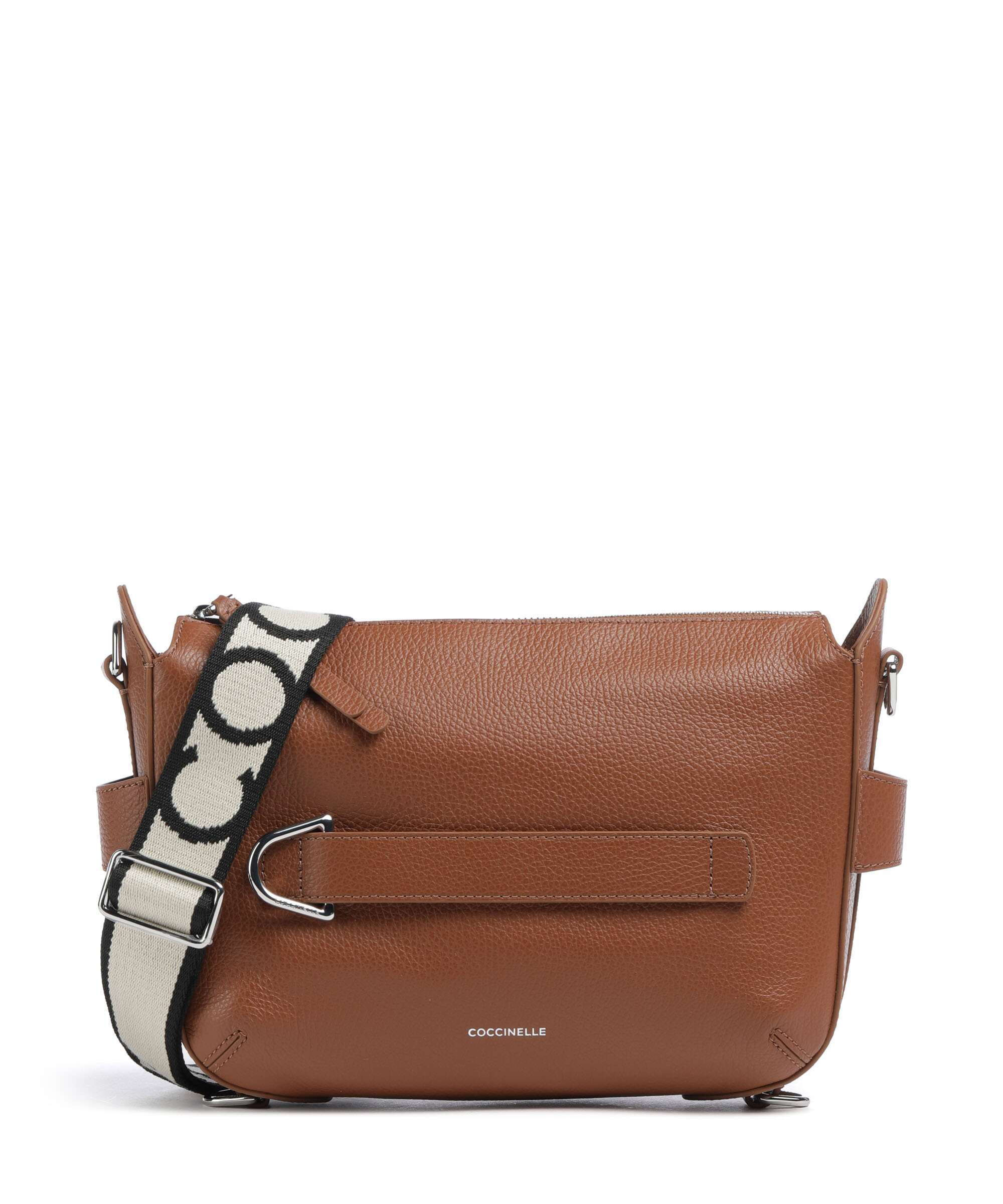 Coccinelle Gretel Ribbon Crossbody tas cognac