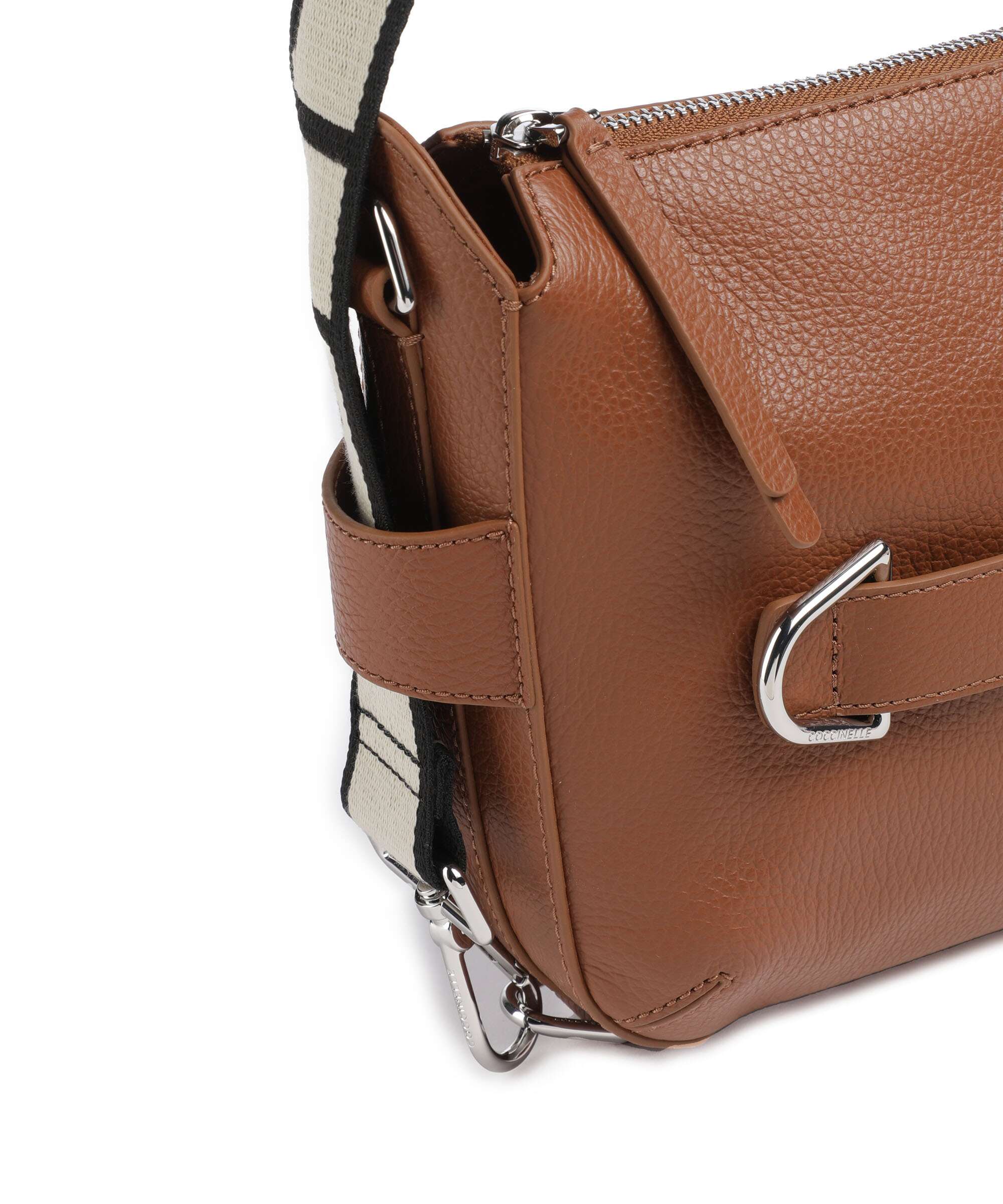 Coccinelle Gretel Ribbon Crossbody tas cognac - Image 4