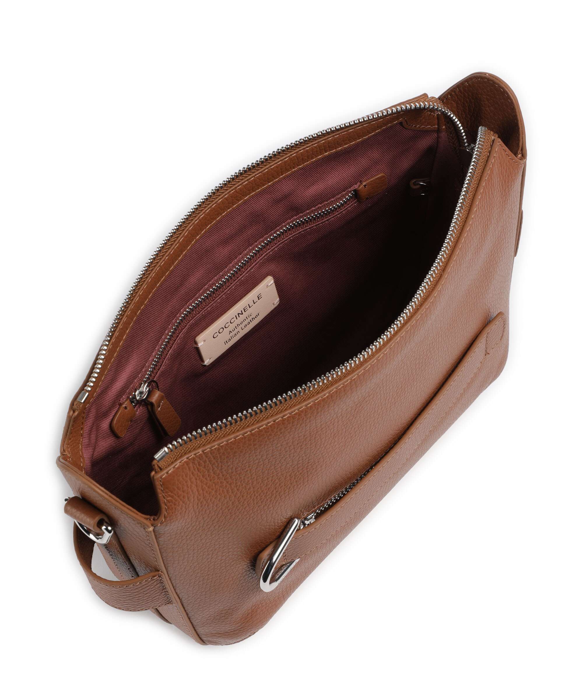 Coccinelle Gretel Ribbon Crossbody tas cognac - Image 6