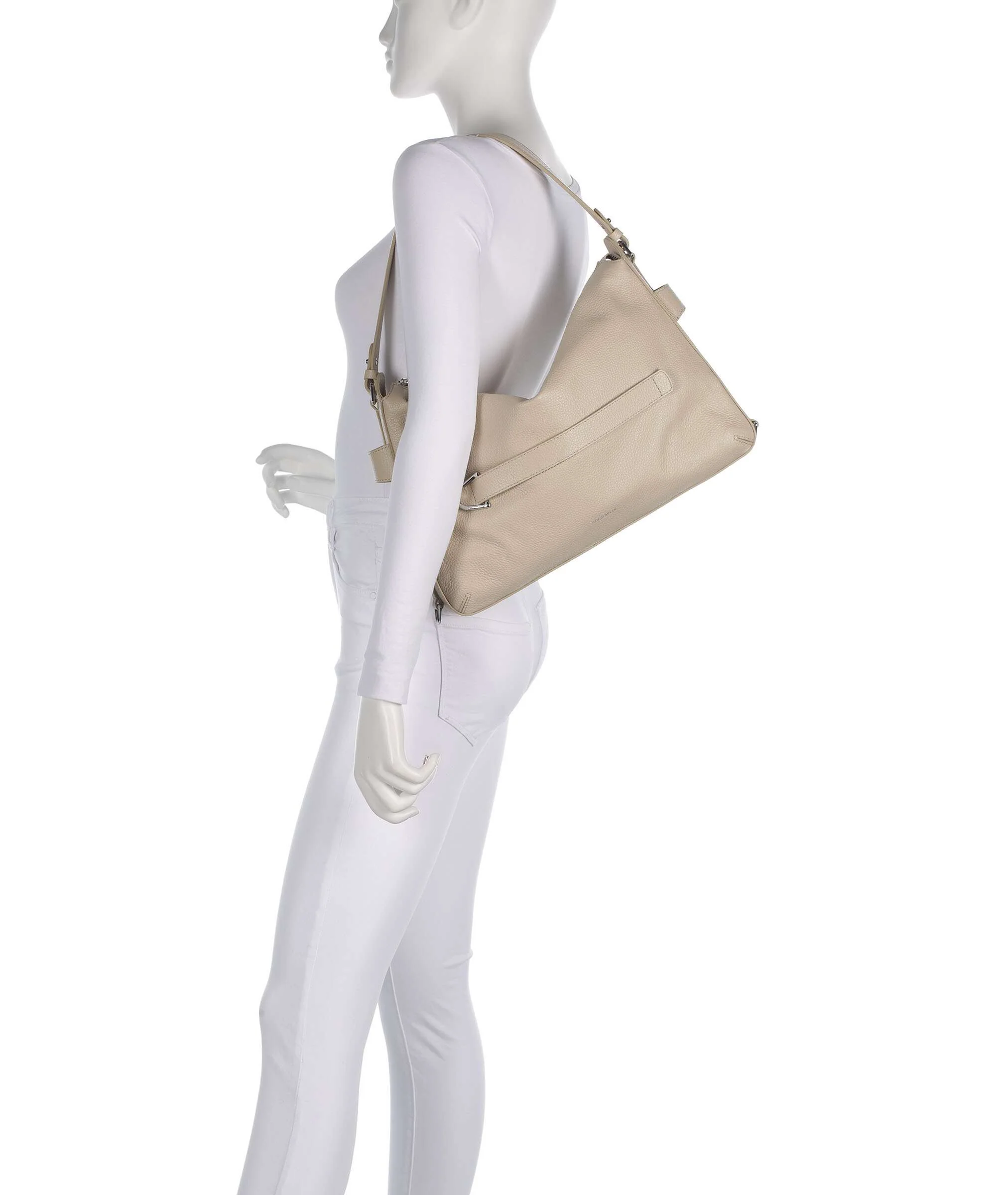 Coccinelle Gretel Ribbon Hobo tas sandshell - Image 3