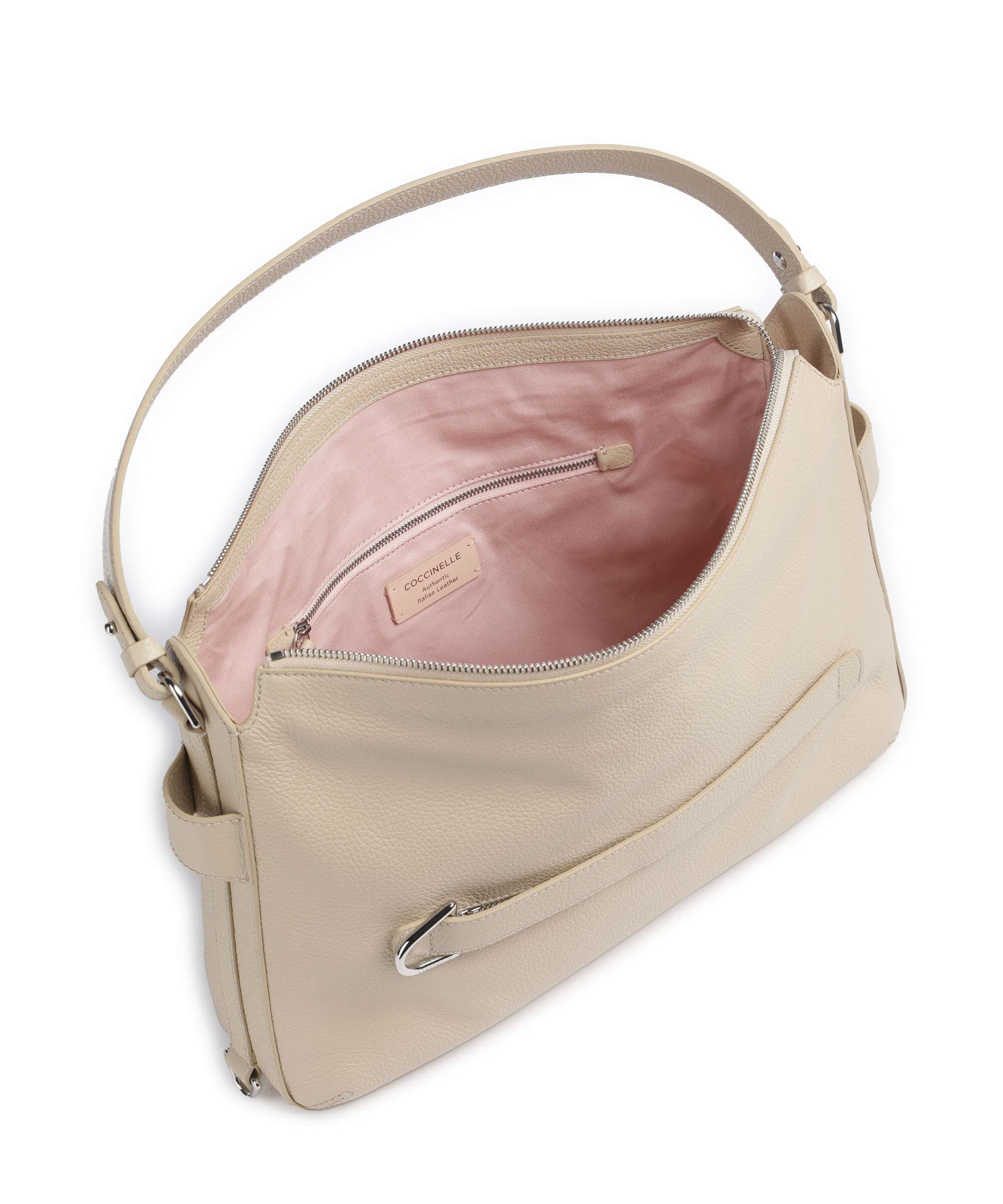 Coccinelle Gretel Ribbon Hobo tas sandshell - Image 5
