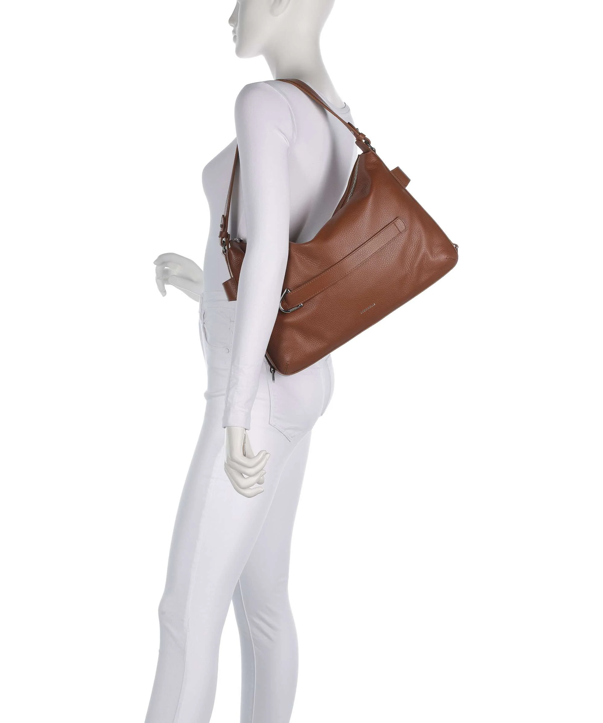 Coccinelle Gretel Ribbon Hobo tas cognac - Image 3
