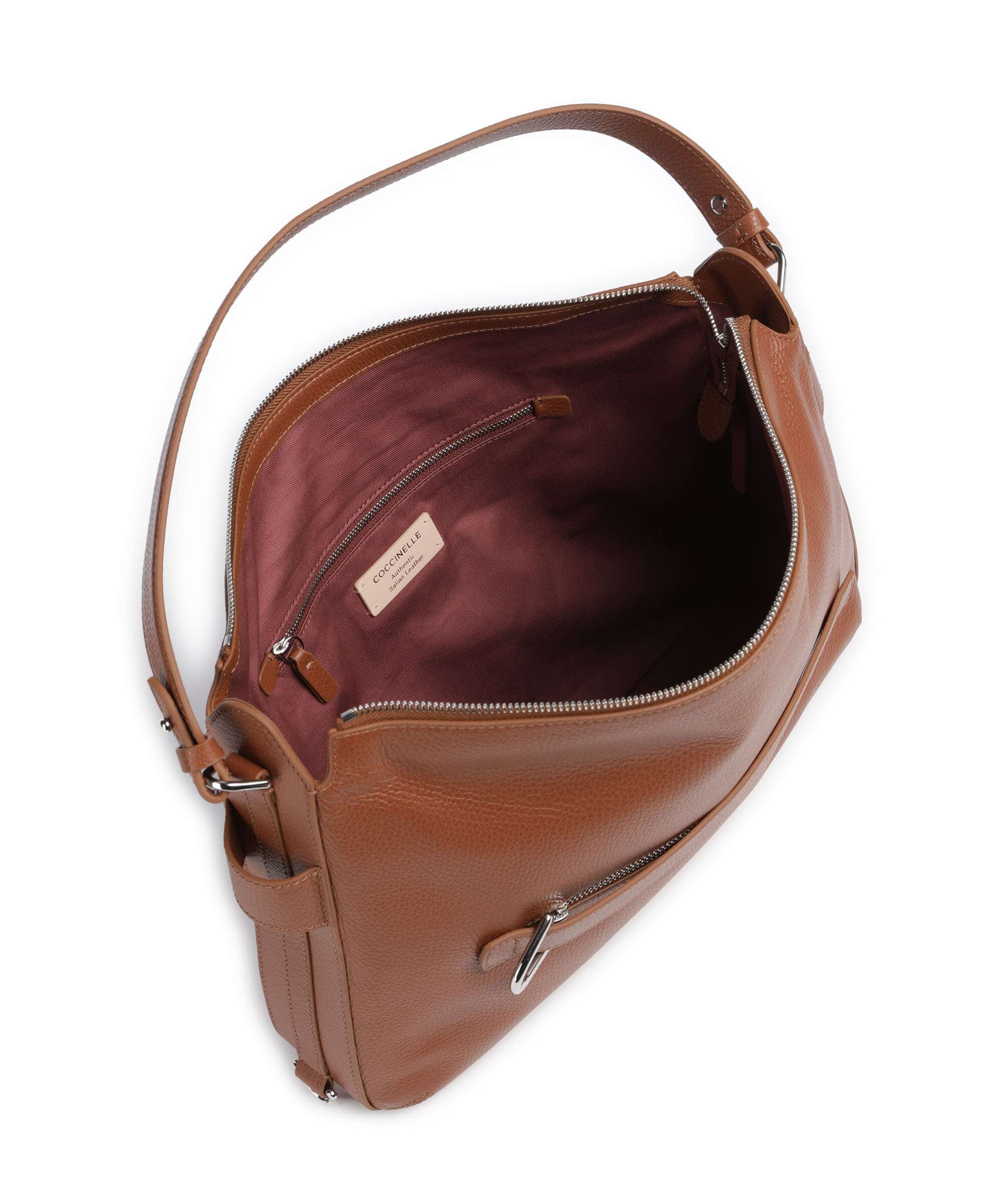 Coccinelle Gretel Ribbon Hobo tas cognac - Image 5