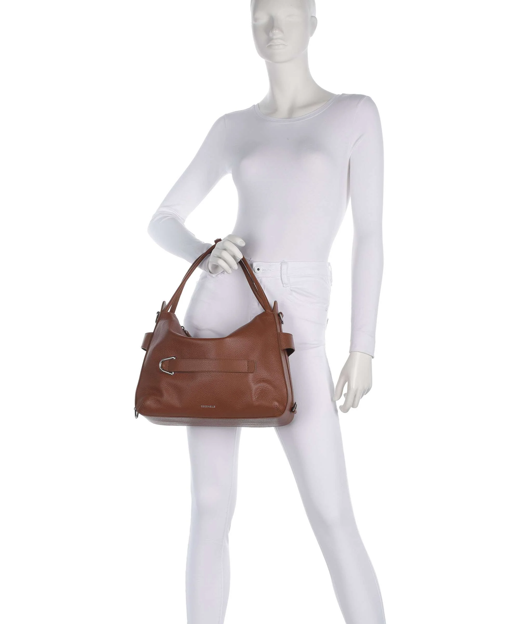 Coccinelle Gretel Ribbon Hobo tas cognac - Image 3