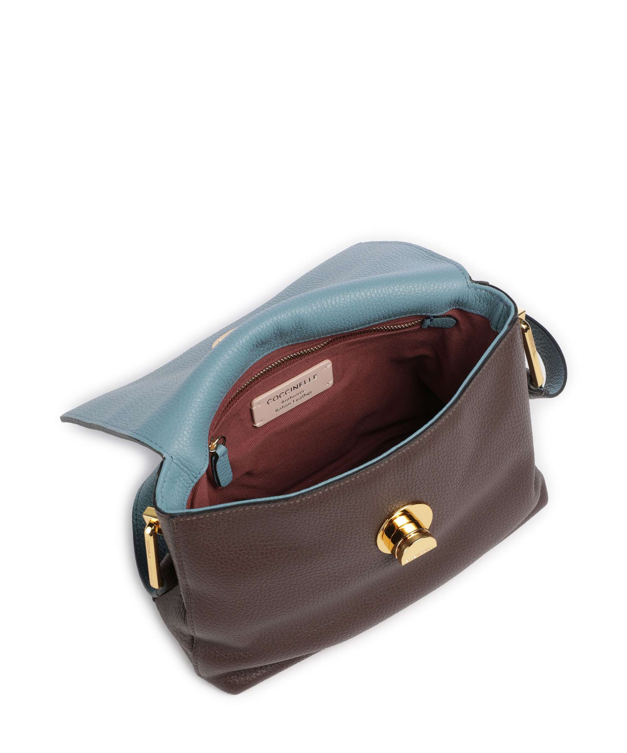 Coccinelle Liya Crossbody tas brunette/arctic blue - Image 6