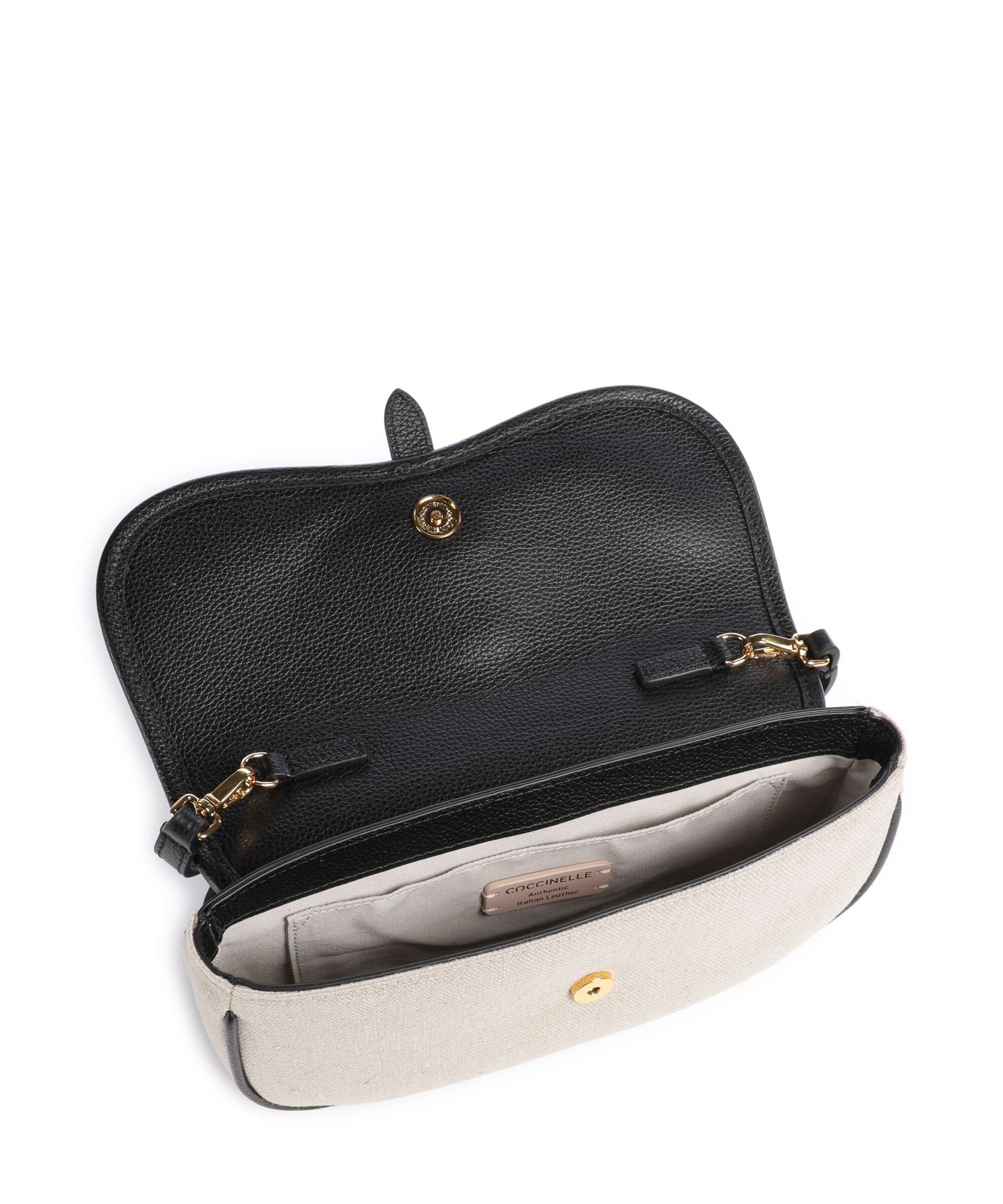 Coccinelle Mavery Crossbody tas natural/noir - Image 5