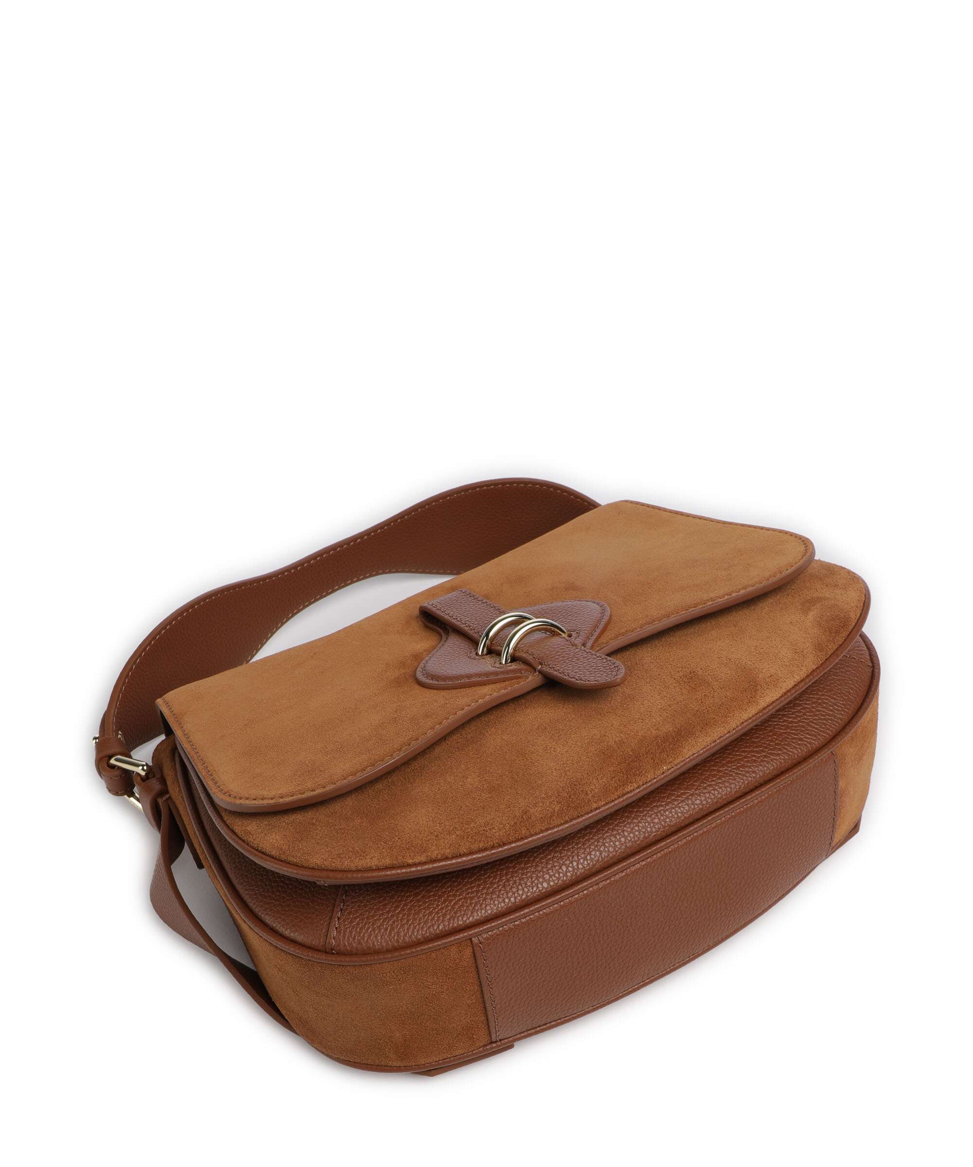 Coccinelle Mavery Suede Handtas cognac - Image 4