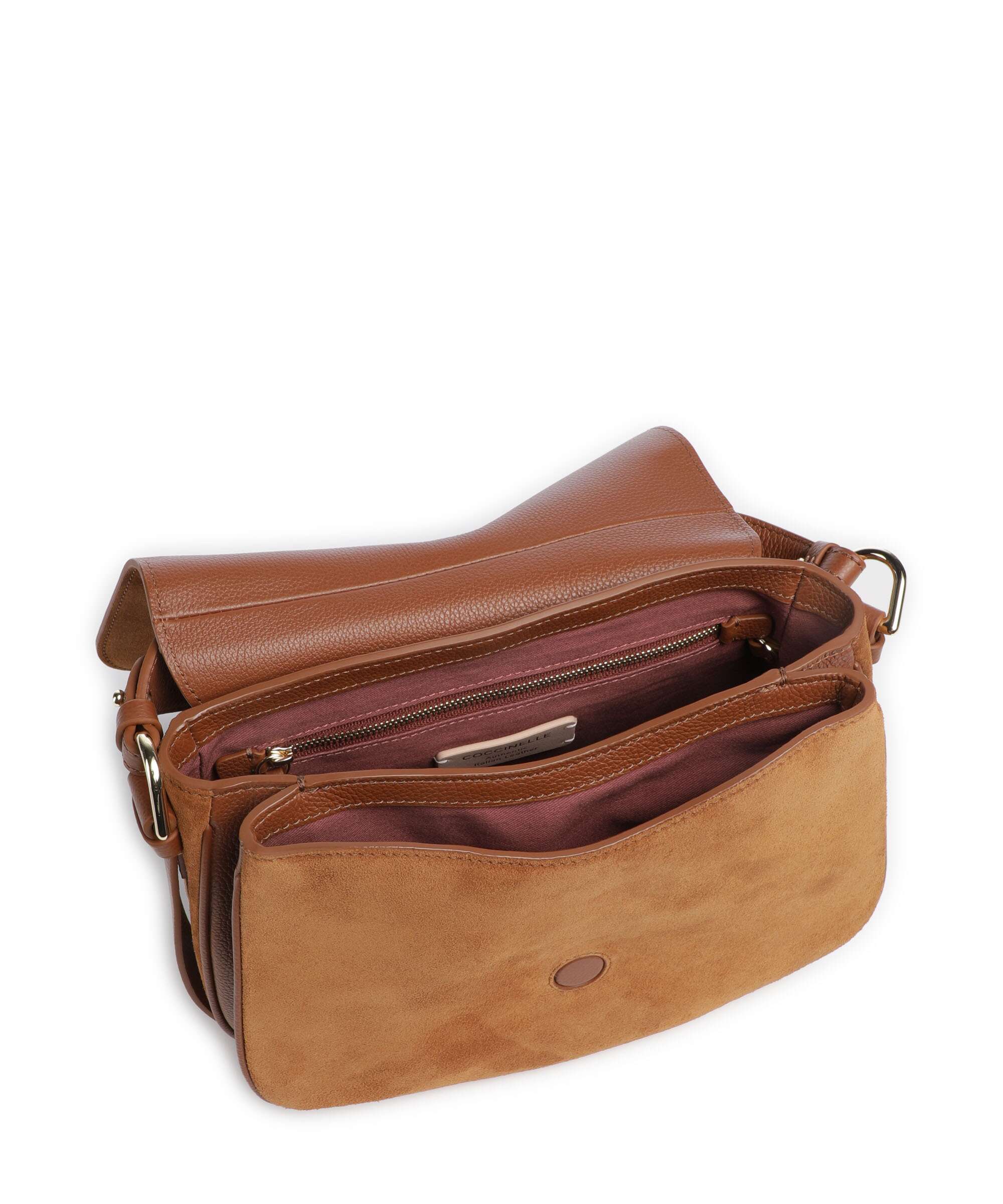 Coccinelle Mavery Suede Handtas cognac - Image 5