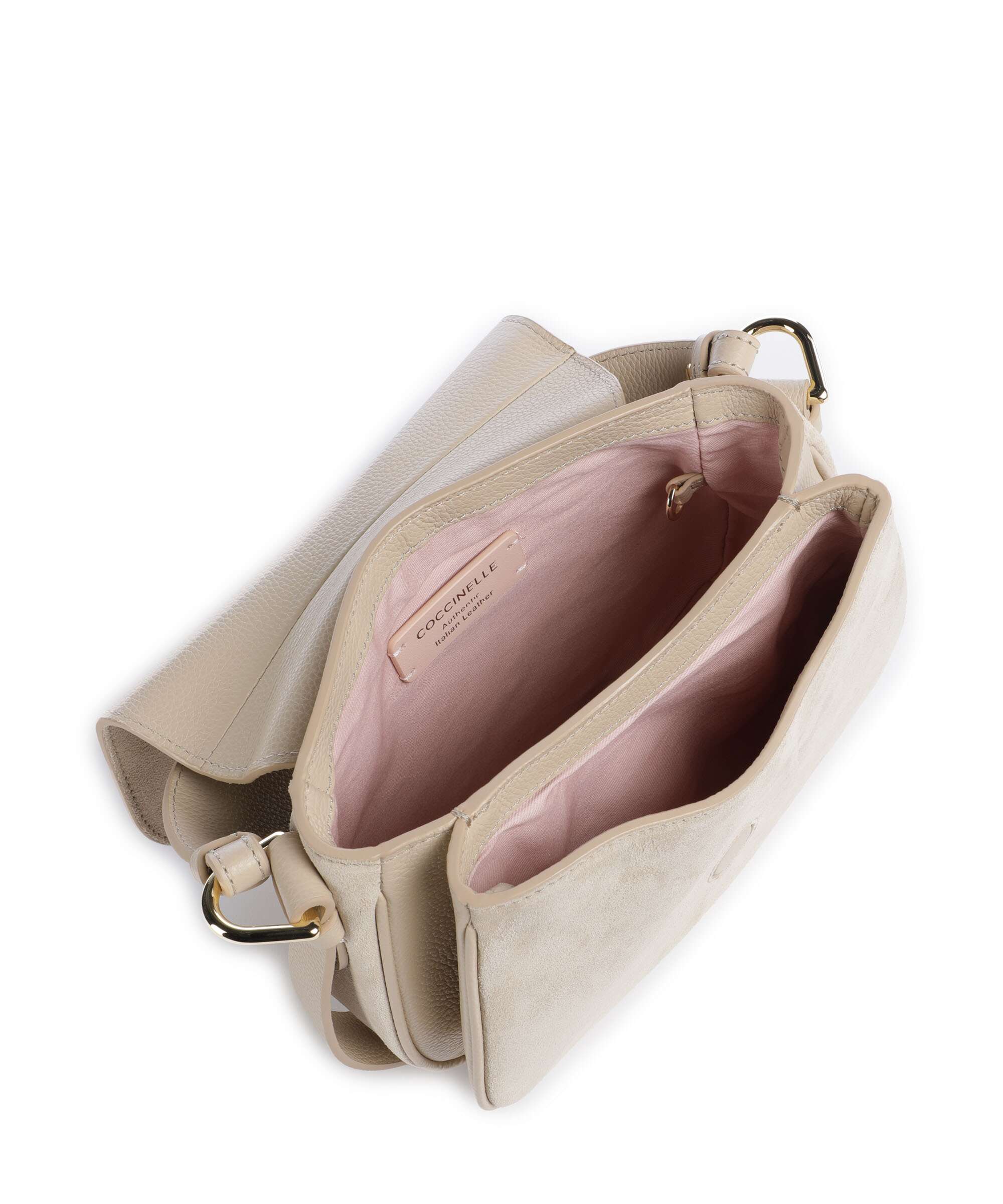 Coccinelle Mavery Suede Handtas sandshell - Image 4