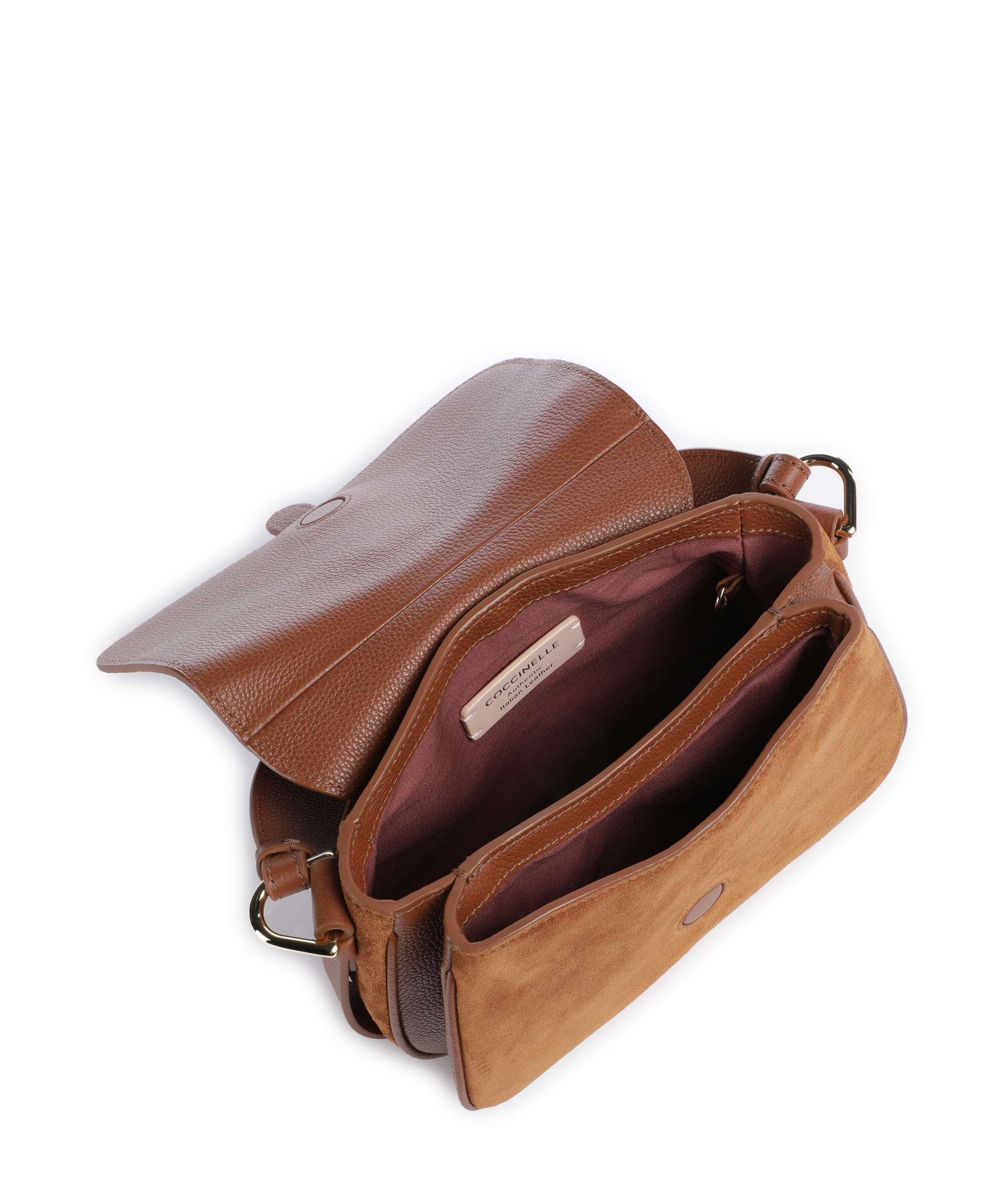 Coccinelle Mavery Suede Handtas cognac - Image 5
