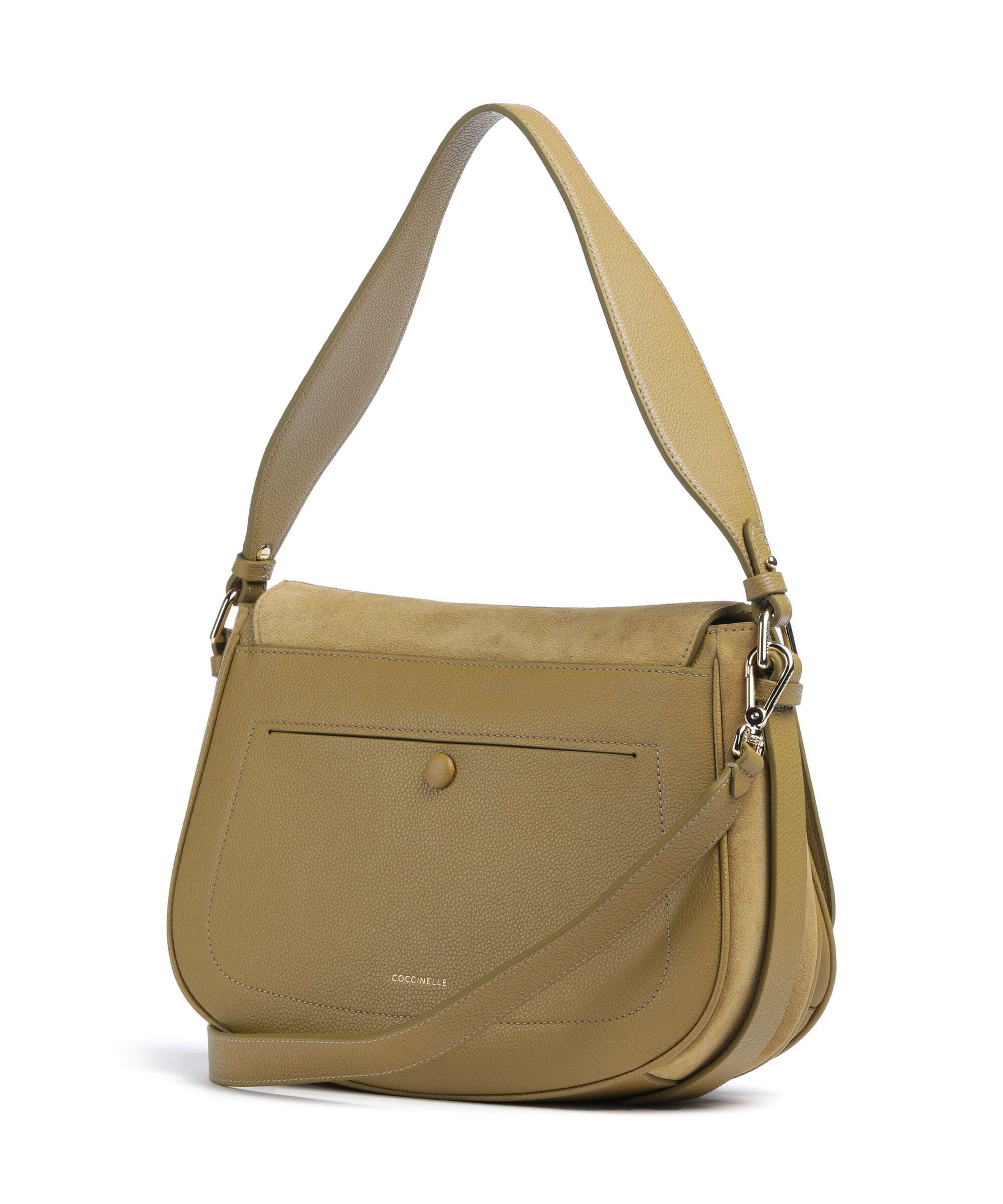 Coccinelle Mavery Suede Schoudertas seagrass - Image 2