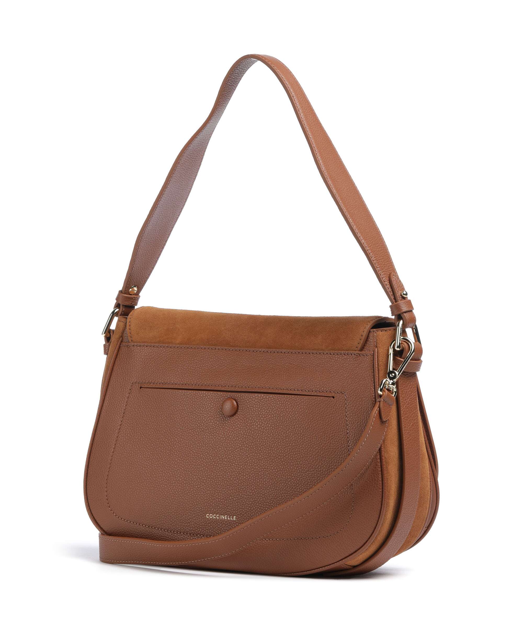 Coccinelle Mavery Suede Schoudertas cognac - Image 2