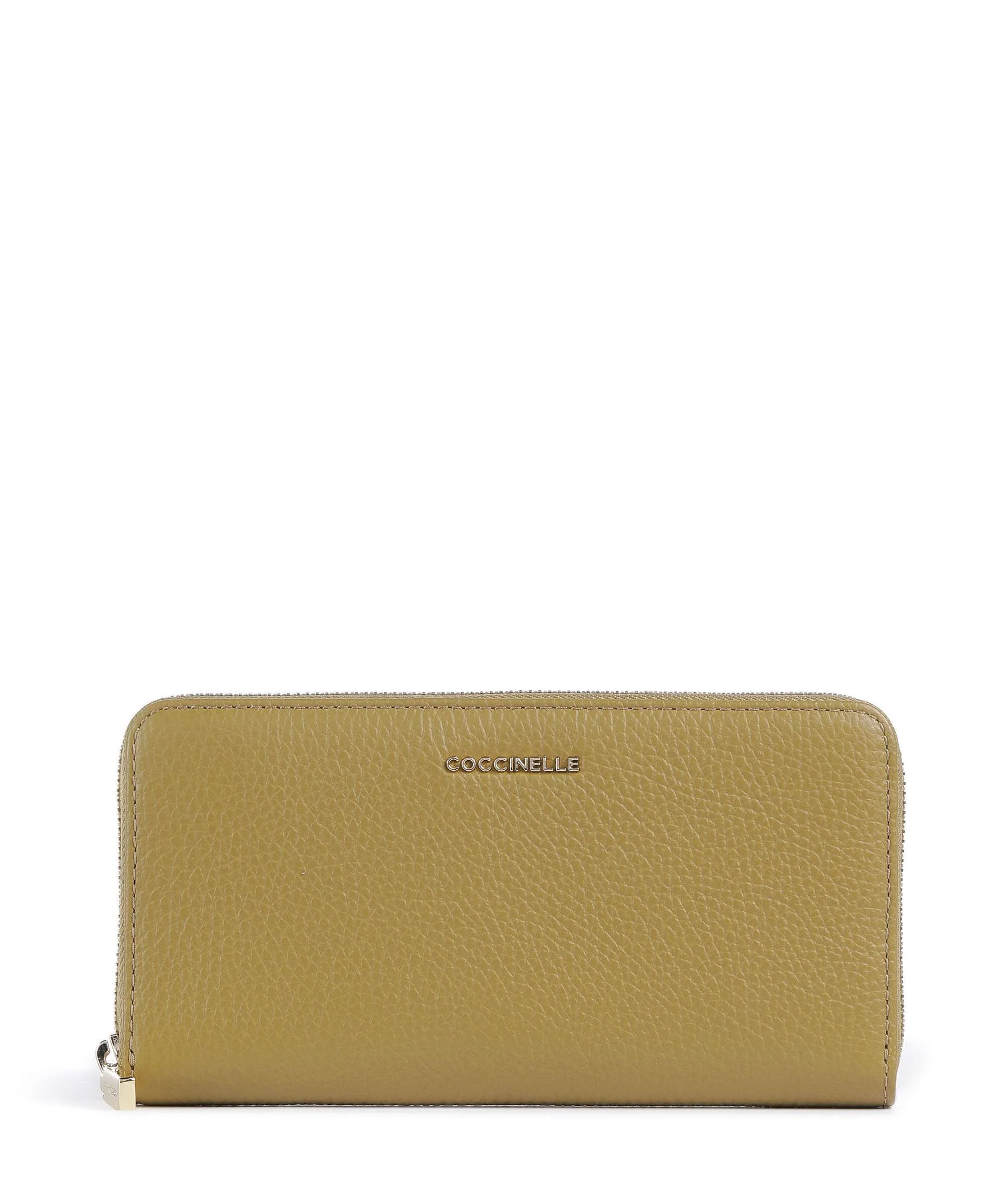 Coccinelle Metallic Soft Portemonnee seagrass
