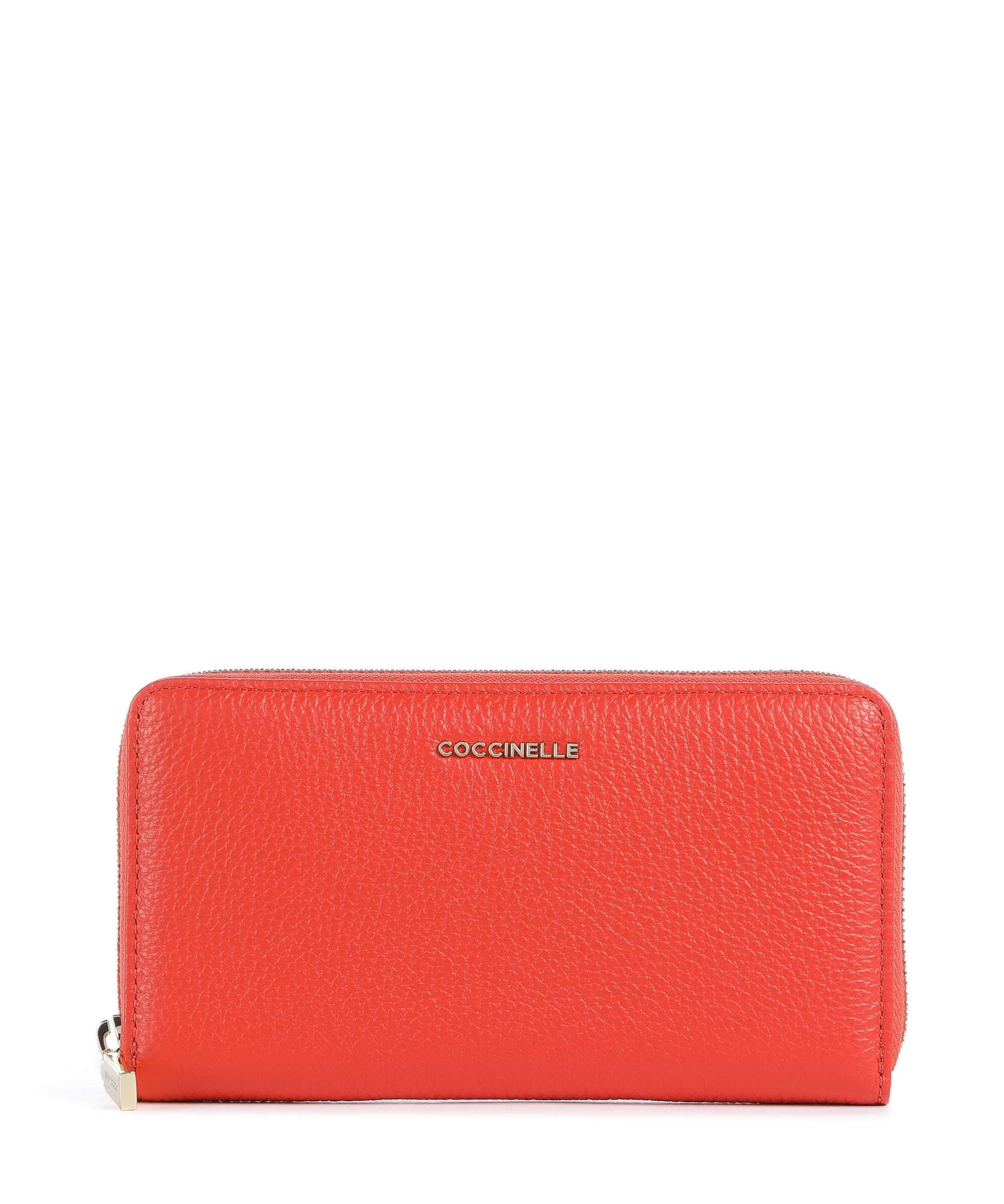Coccinelle Metallic Soft Portemonnee gazpacho