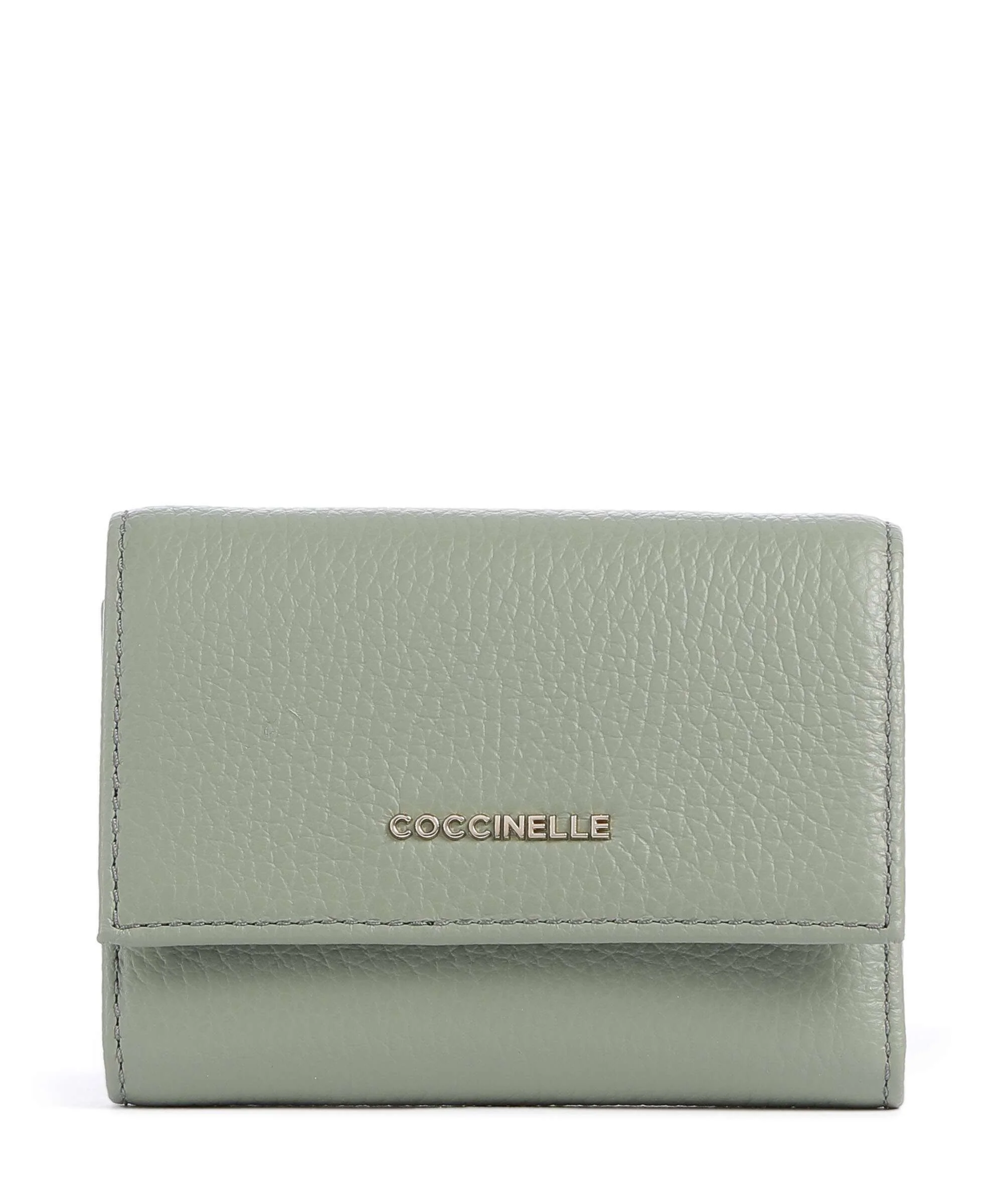 Coccinelle Metallic Soft Portemonnee greenery