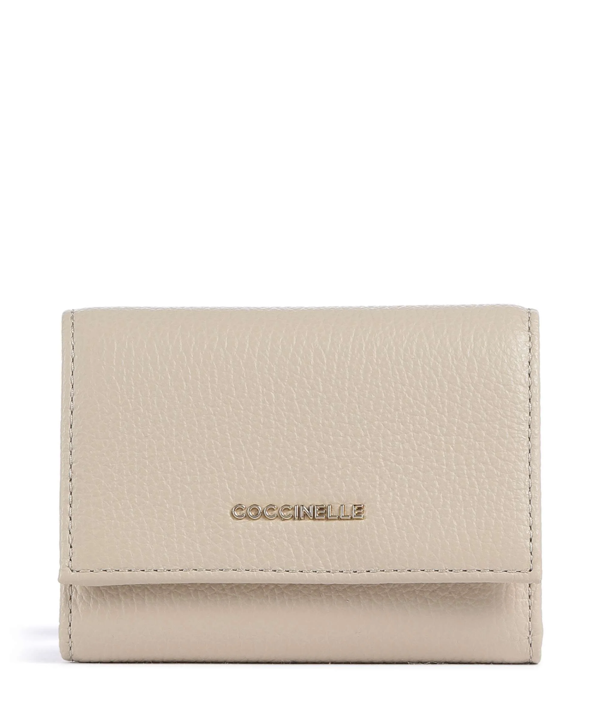 Coccinelle Metallic Soft Portemonnee sandshell