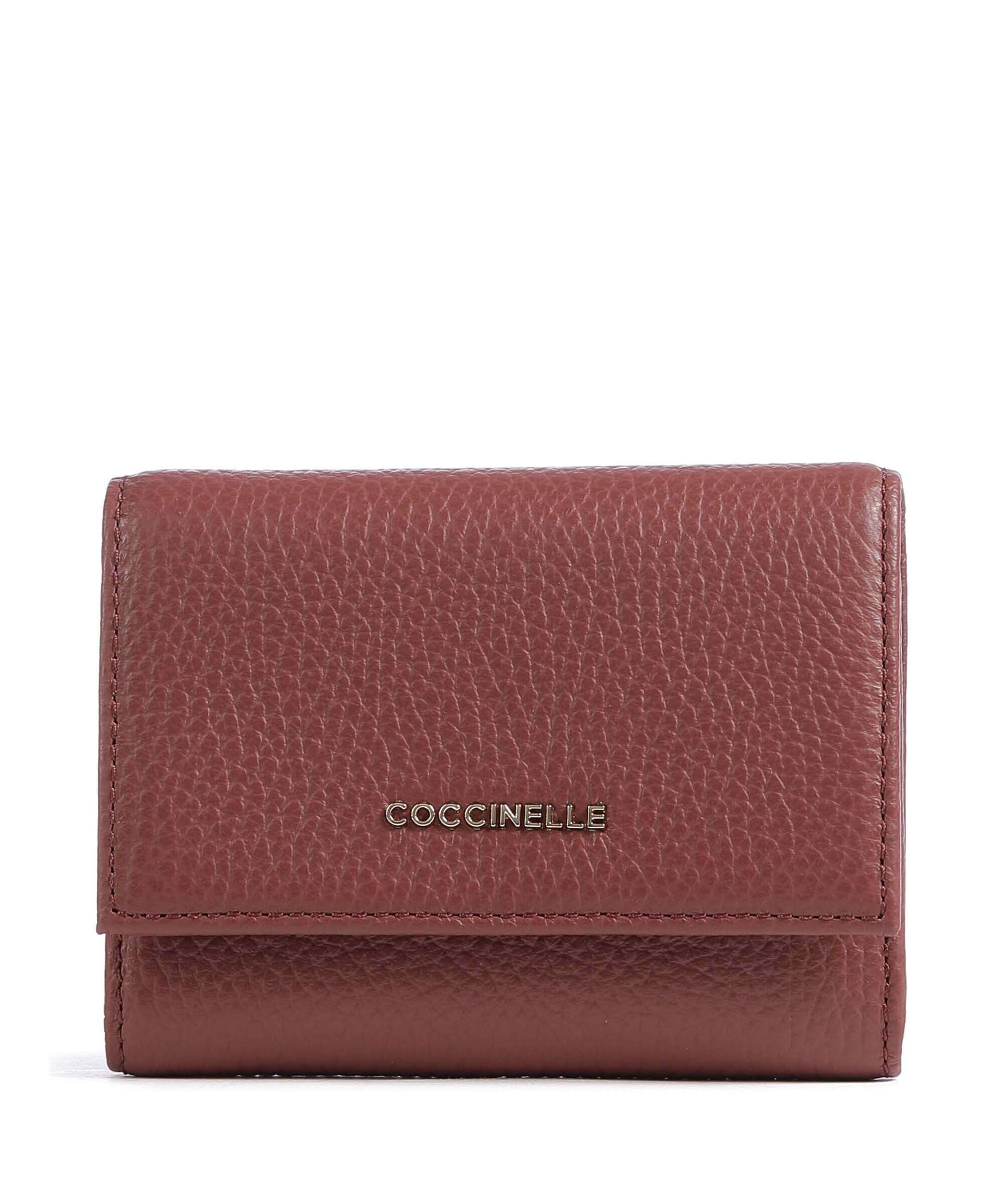 Coccinelle Metallic Soft Portemonnee brandy