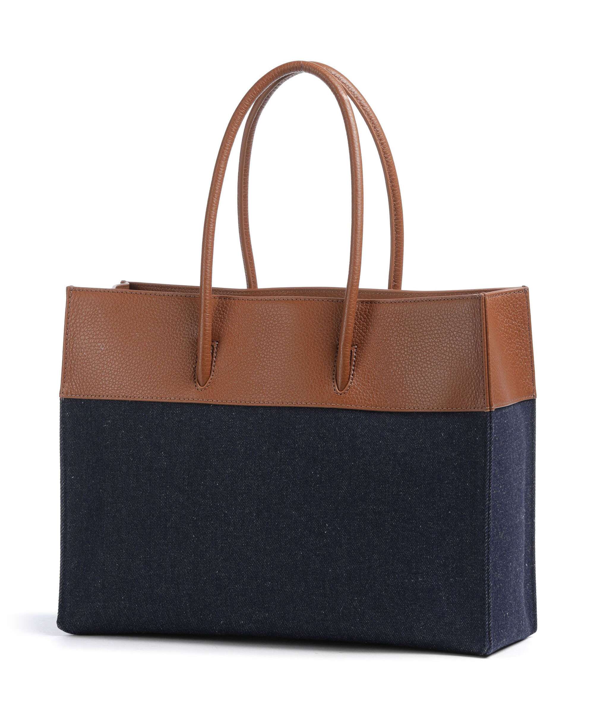 Coccinelle Myrtha Denim Boodschappentas blue/cognac - Image 2