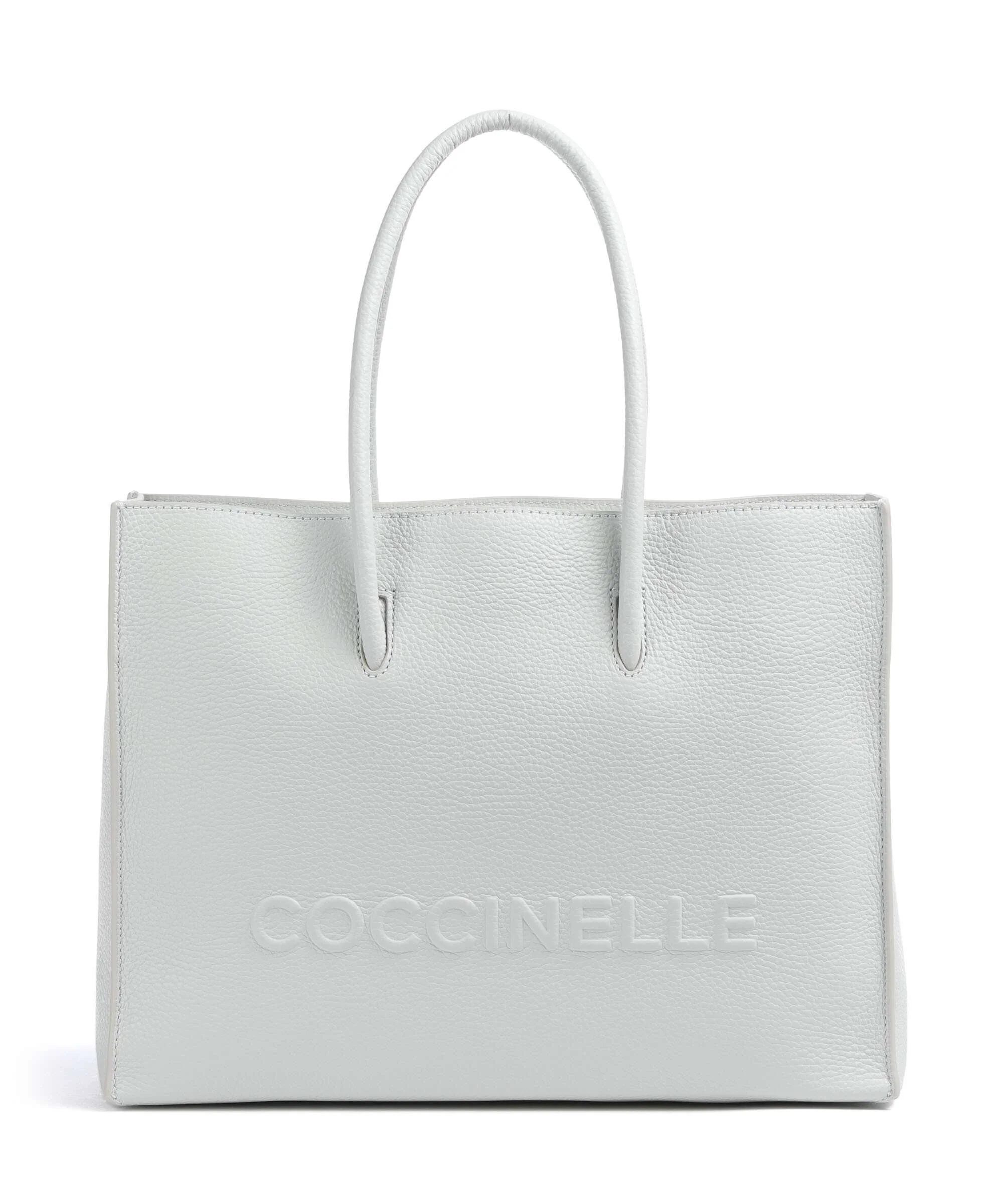 Coccinelle Myrtha Maxi Logo Boodschappentas snow