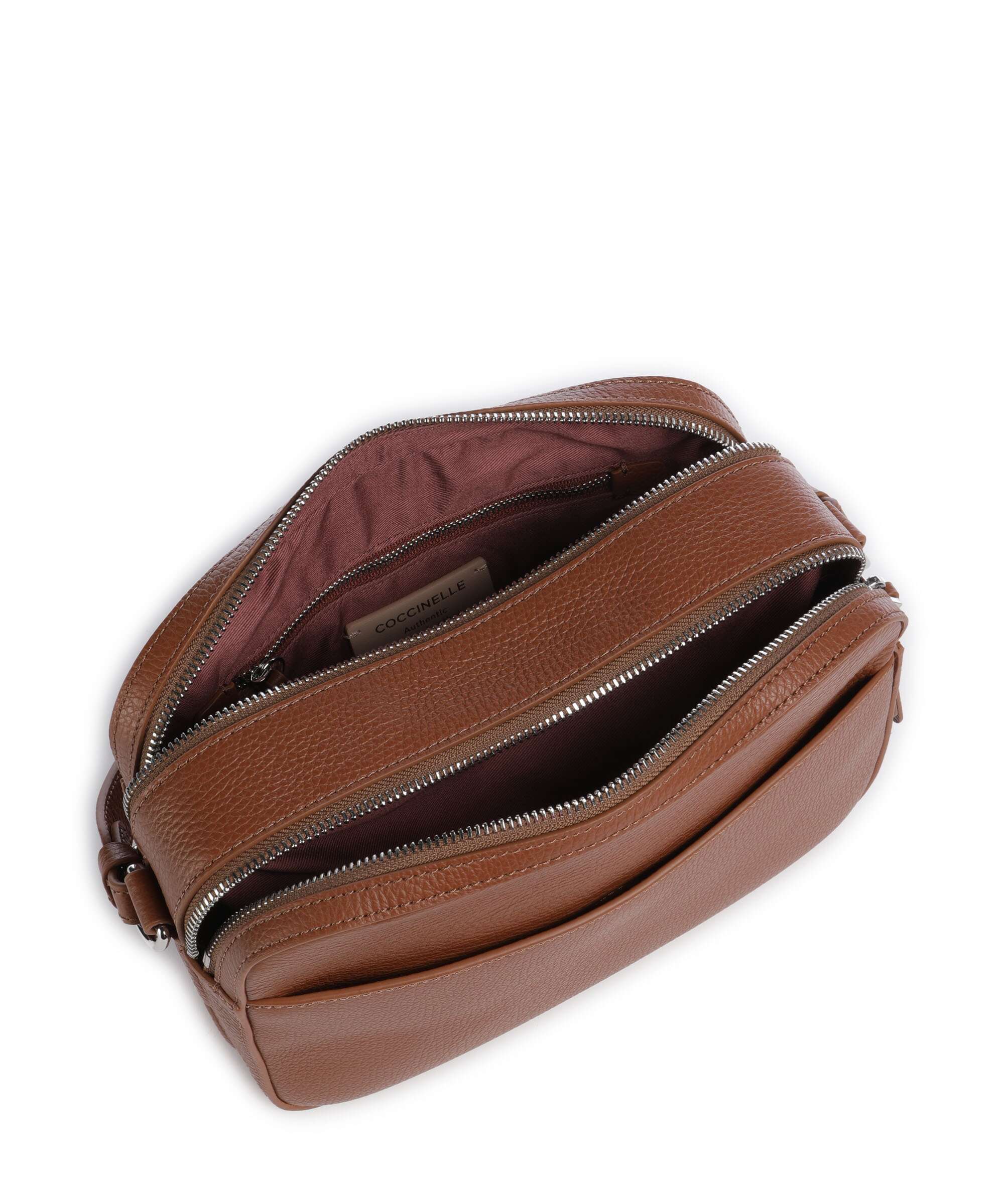 Coccinelle Myrtha Maxi Logo Crossbody tas cognac - Image 6