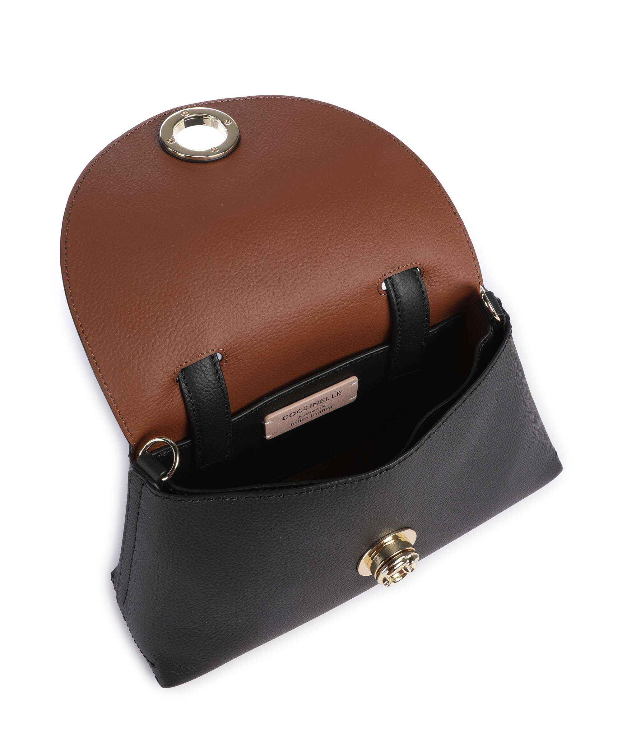 Coccinelle Nikla Handtas noir/cognac - Image 4
