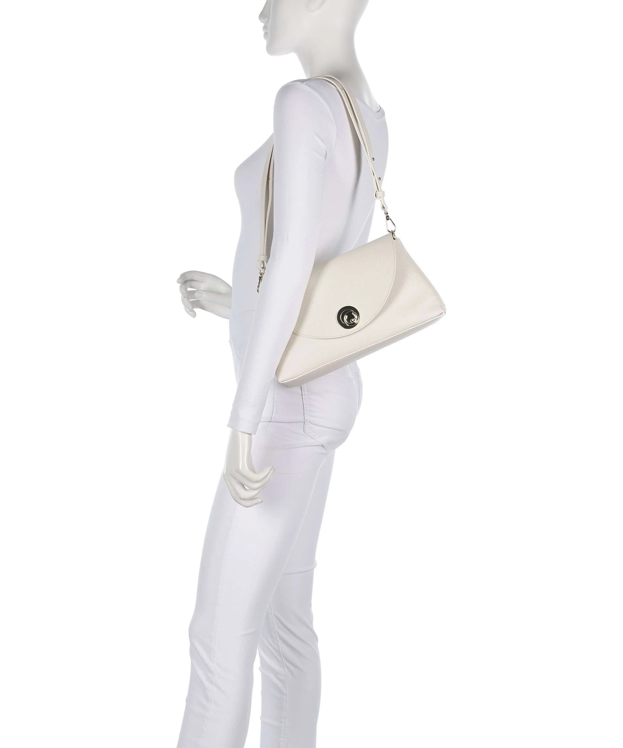 Coccinelle Nikla Schoudertas pearl/cognac - Image 3
