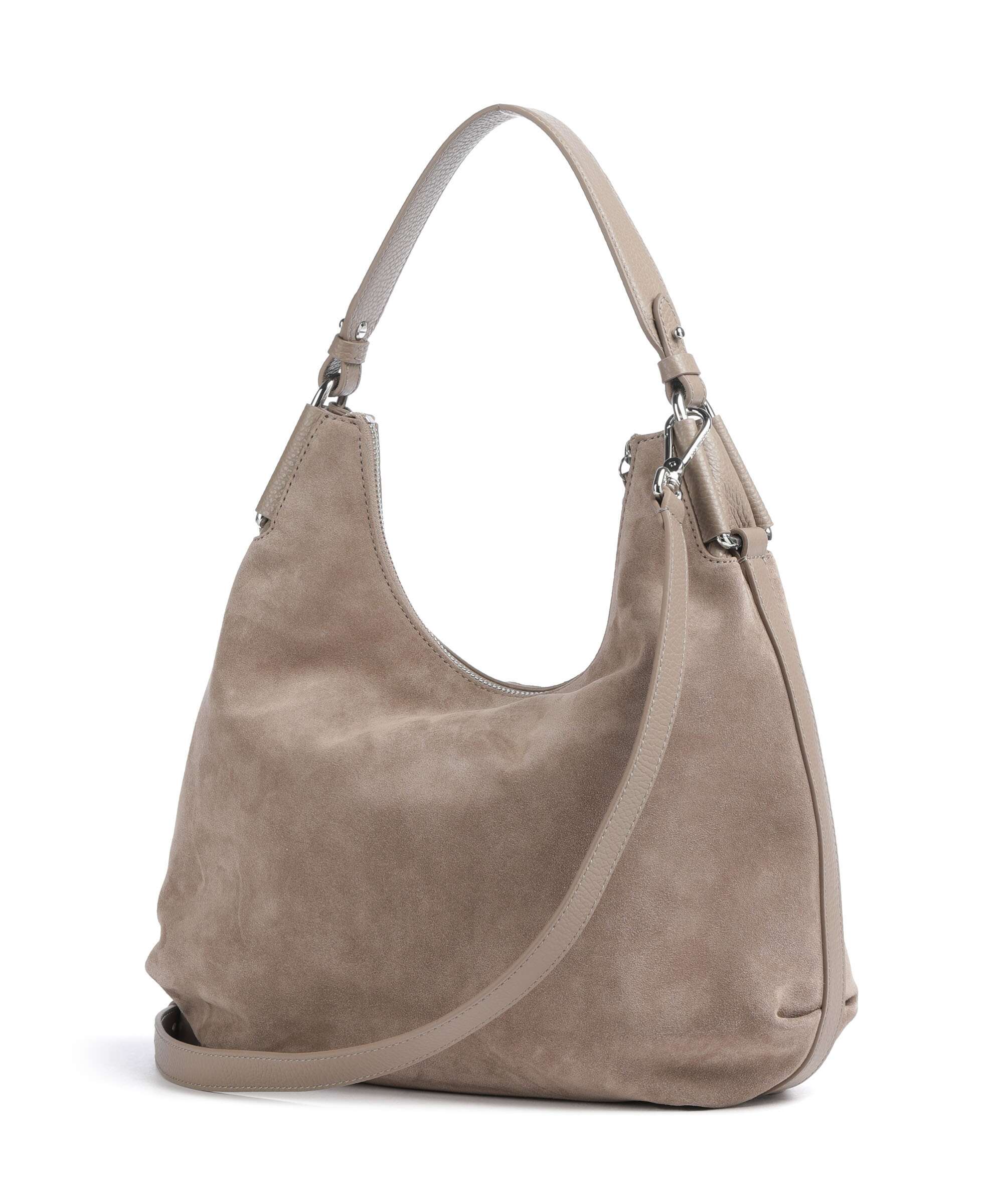 Coccinelle Rebekka Suede Hobo tas warm taupe - Image 2