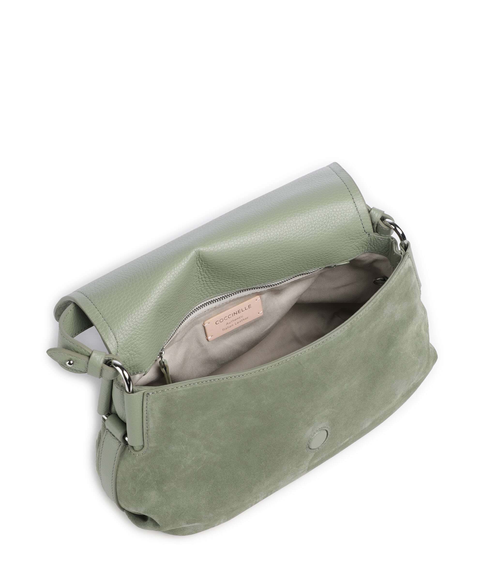Coccinelle Rebekka Suede Schoudertas greenery - Image 6