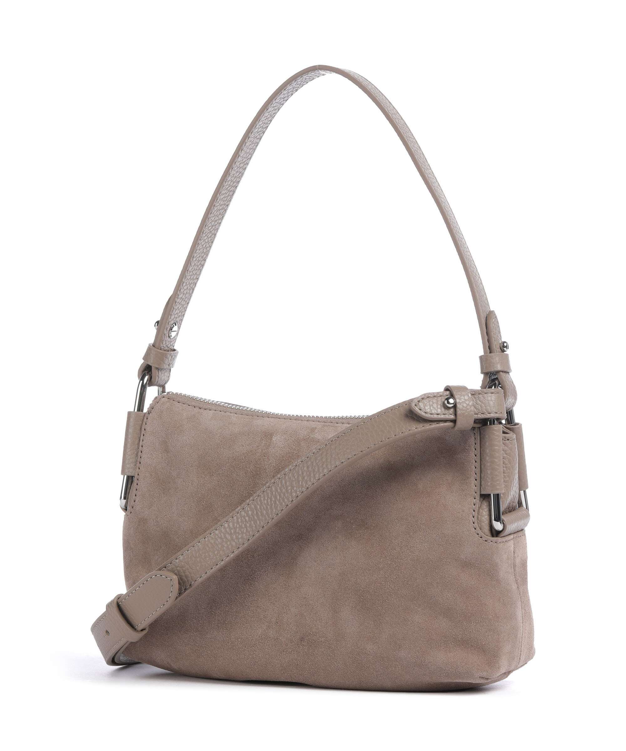 Coccinelle Rebekka Suede Schoudertas warm taupe - Image 2