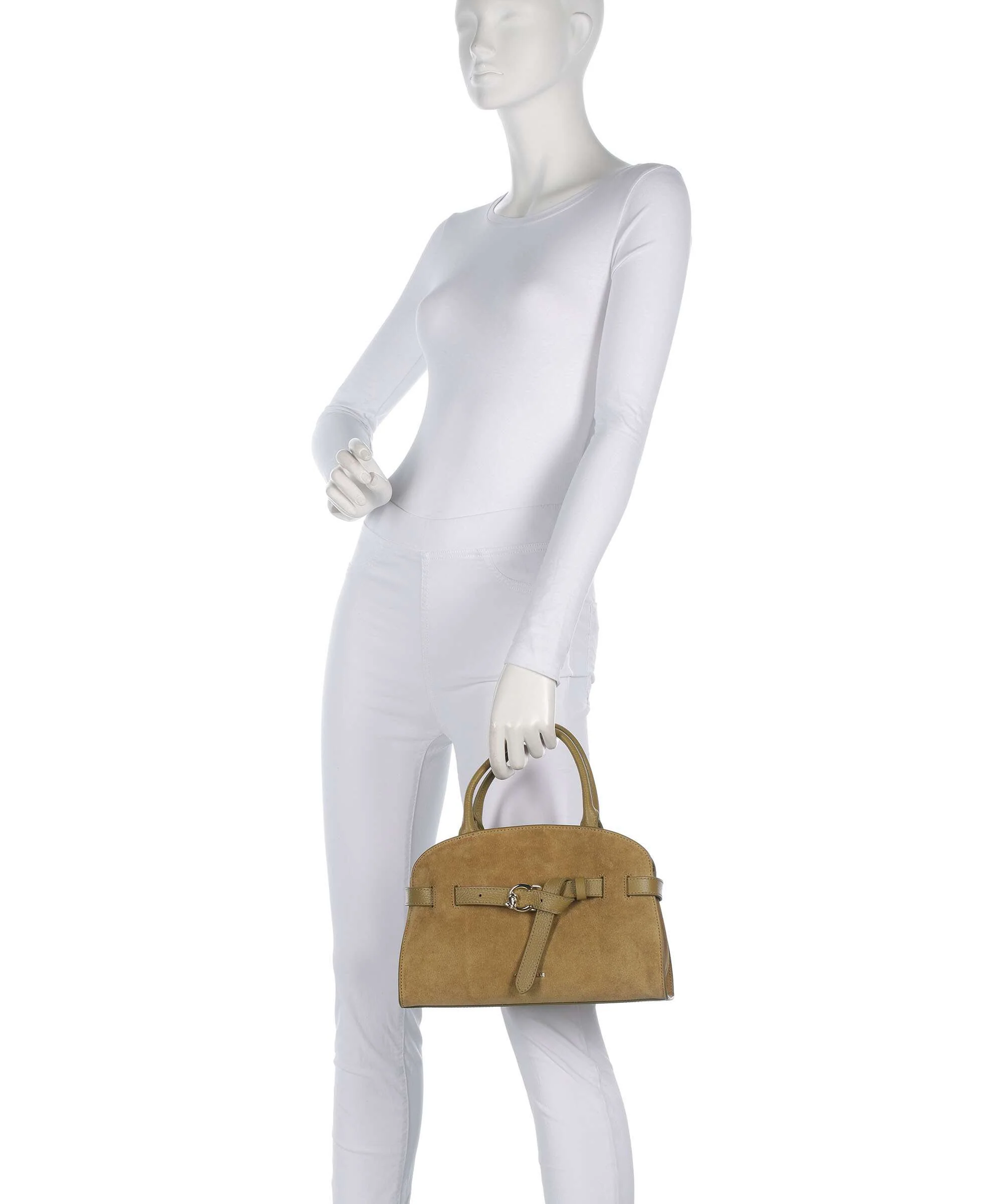 Coccinelle Sabine Suede Handtas seagrass - Image 3