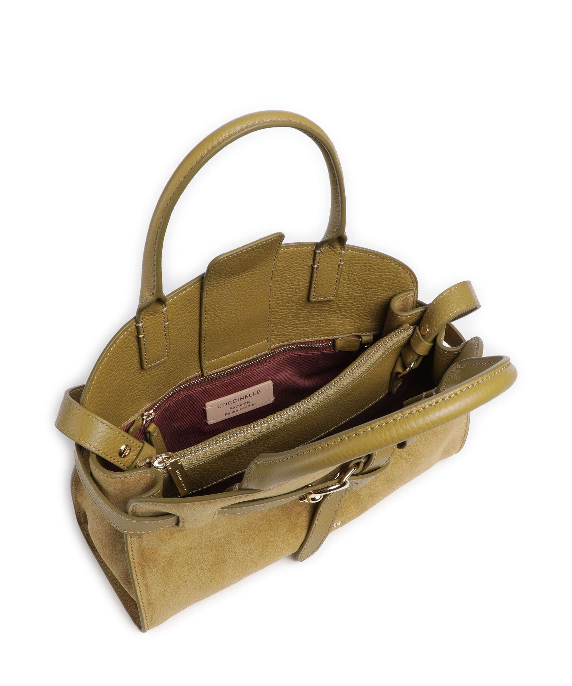 Coccinelle Sabine Suede Handtas seagrass - Image 5