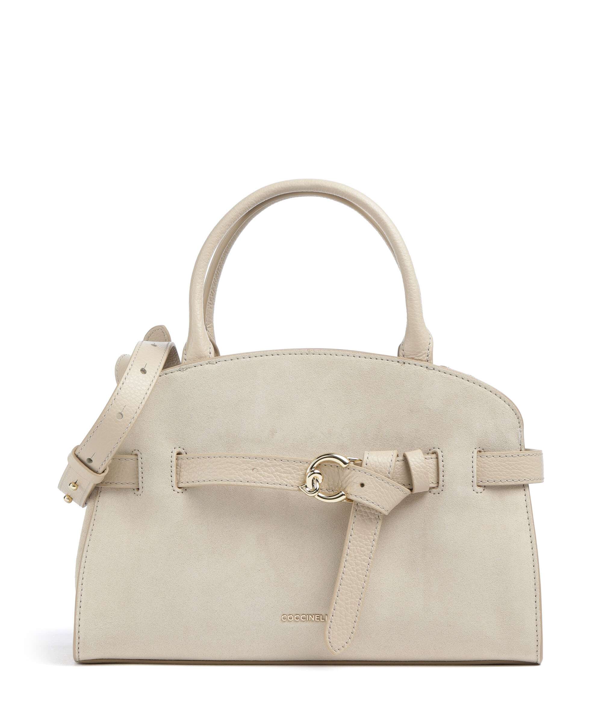 Coccinelle Sabine Suede Handtas sandshell