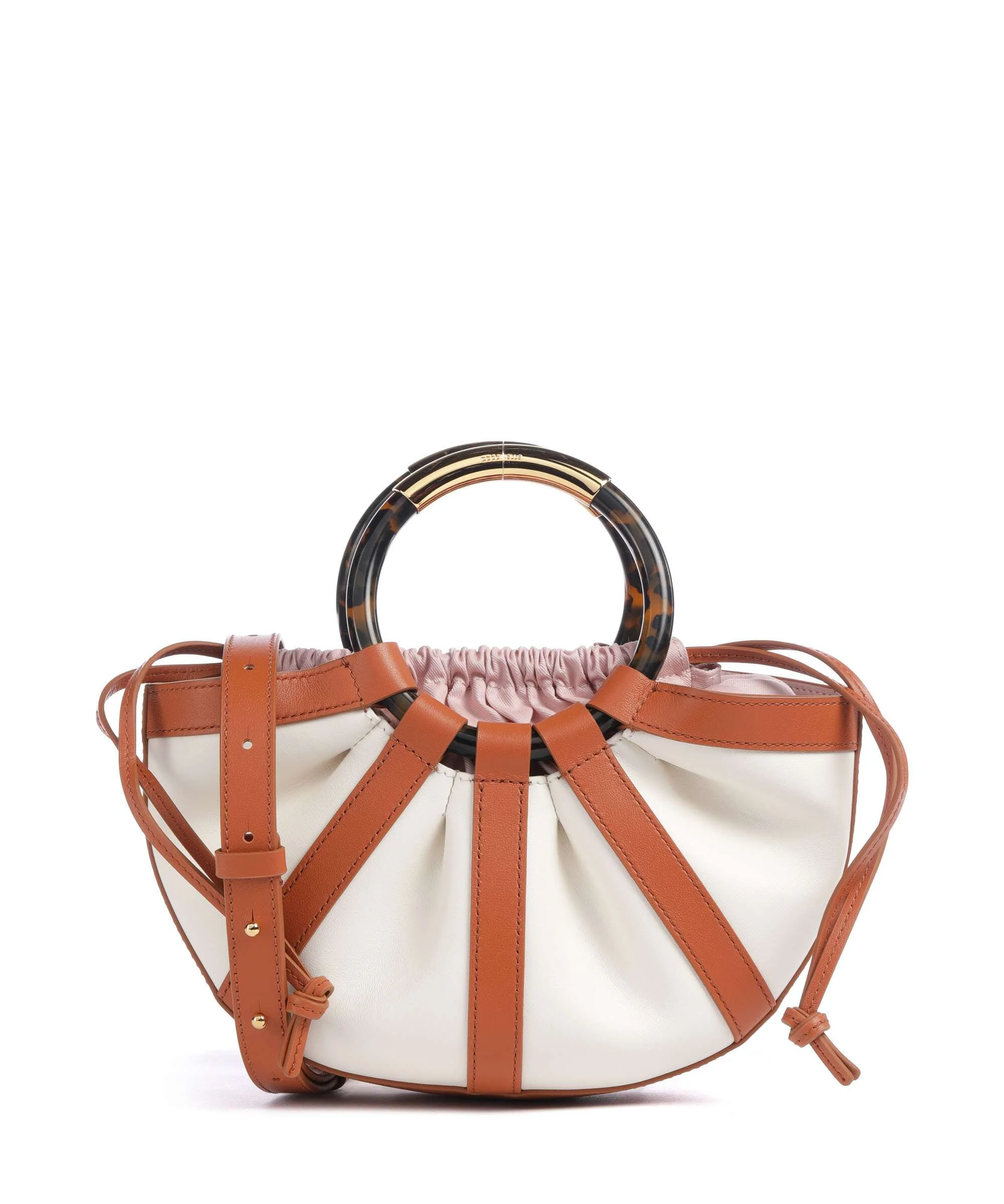 Coccinelle Shell Handtas crab/pearl