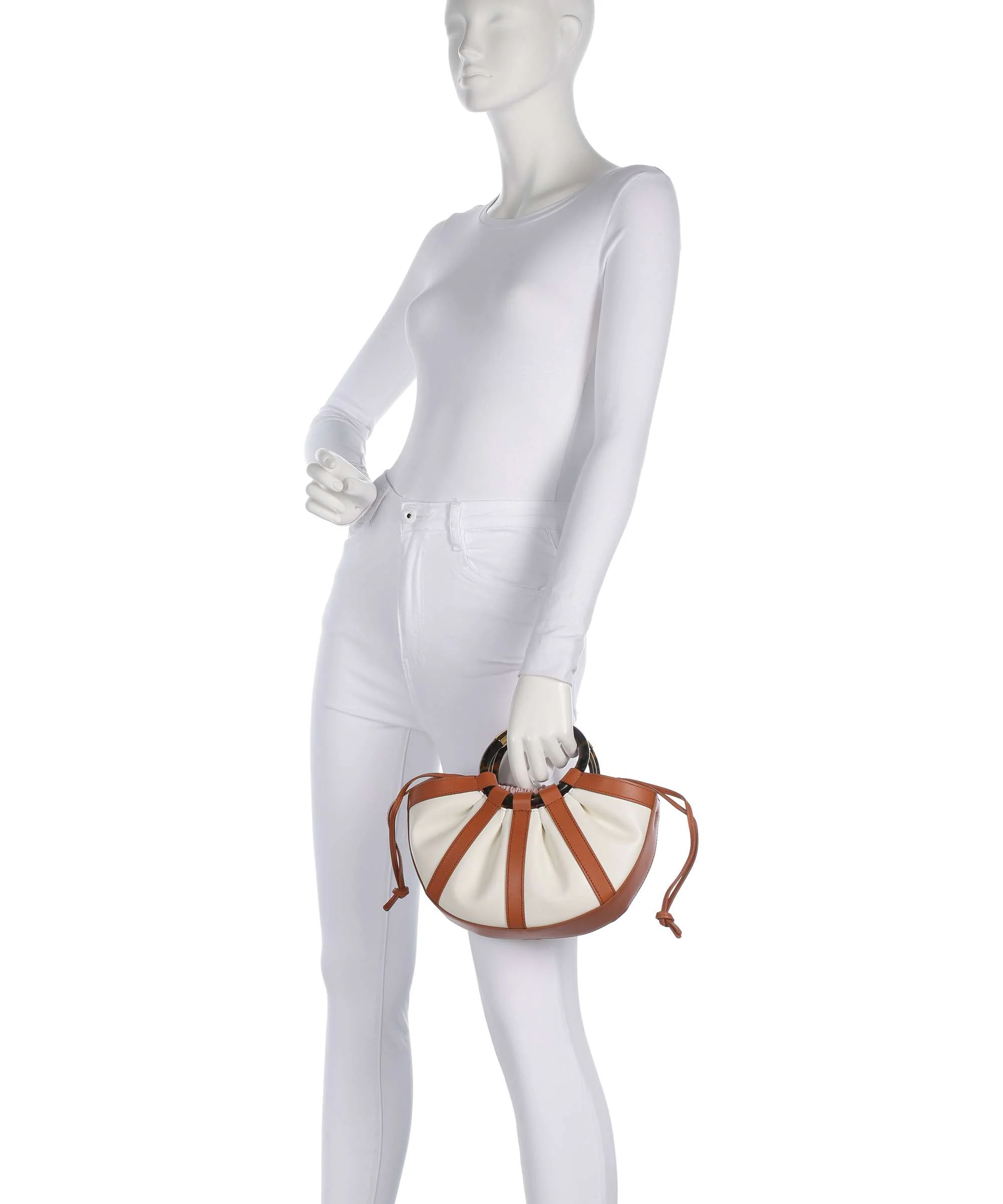 Coccinelle Shell Handtas crab/pearl - Image 3