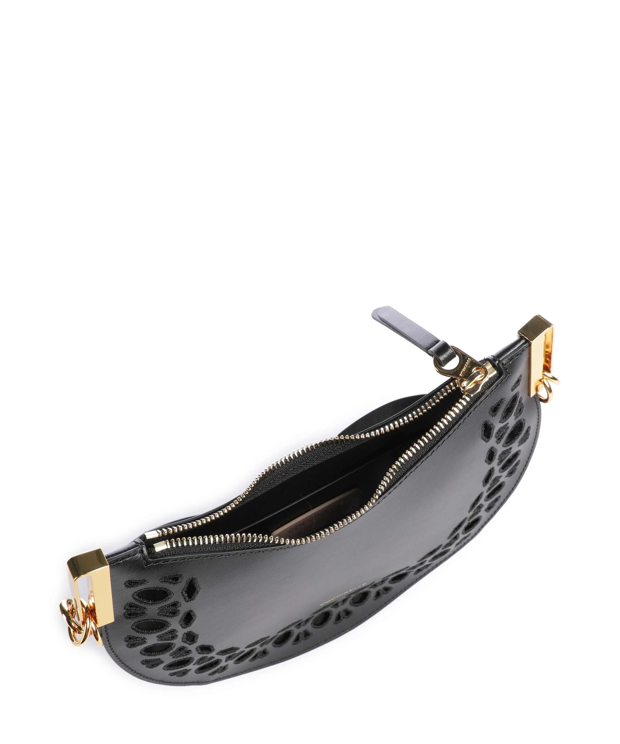 Coccinelle Sunup Monogram Sangallo Schoudertas noir - Image 7