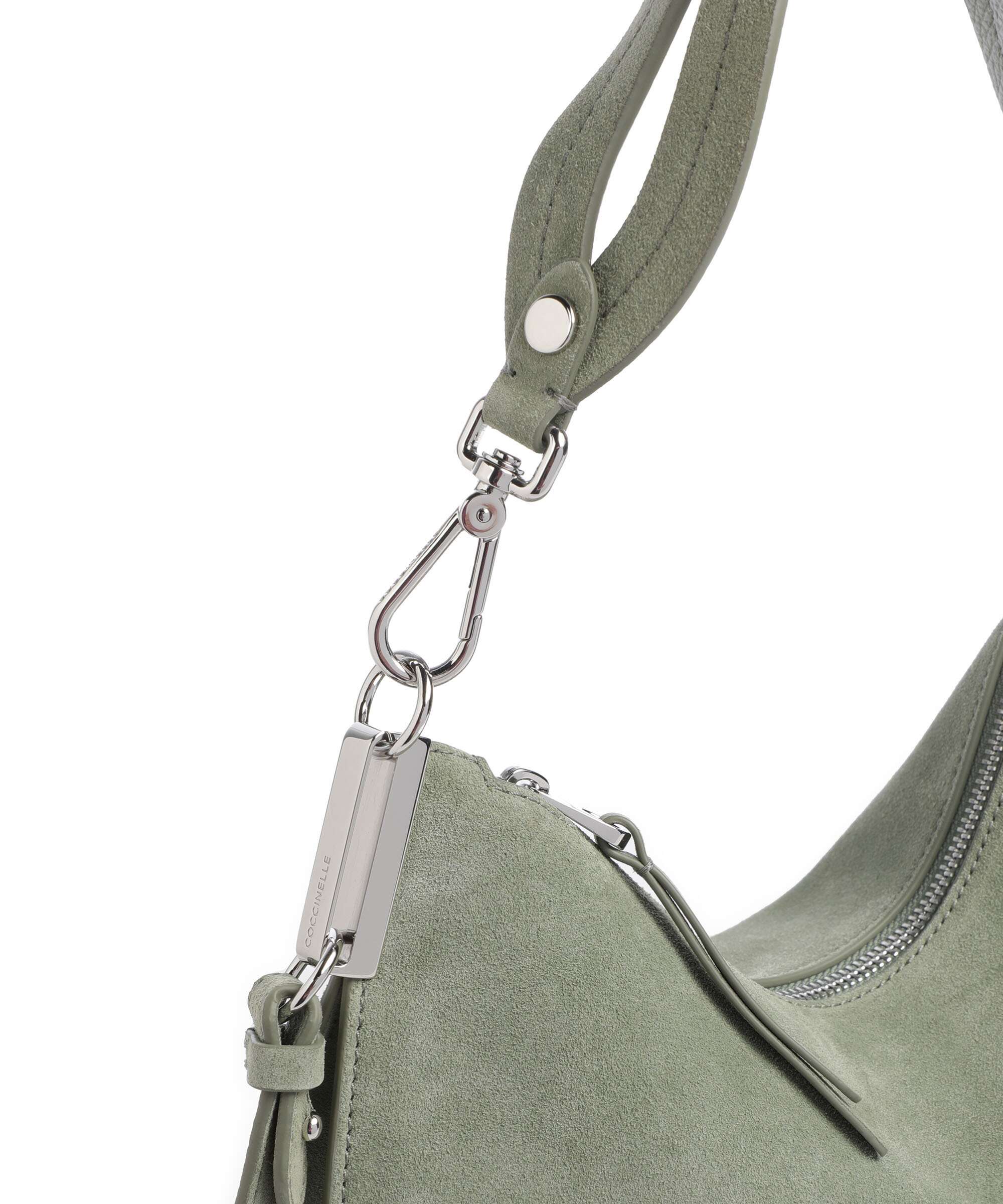 Coccinelle Sunup Suede Hobo tas greenery - Image 4