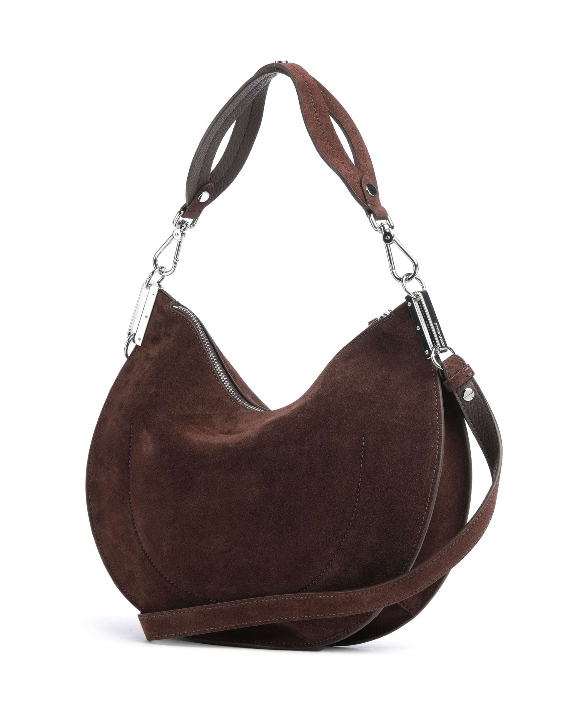 Coccinelle Sunup Suede Hobo tas brunette - Image 2