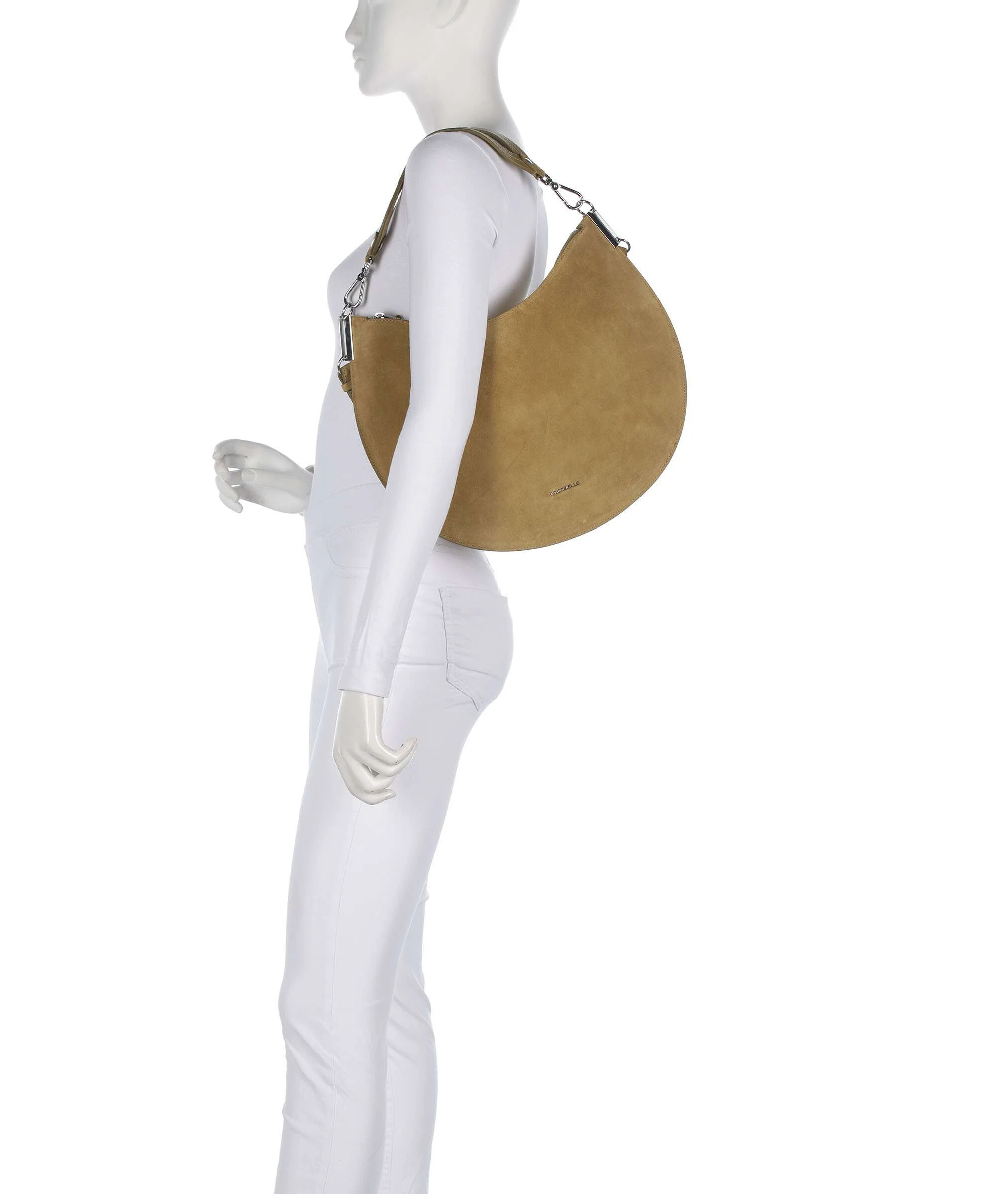 Coccinelle Sunup Suede Schoudertas seagrass - Image 3