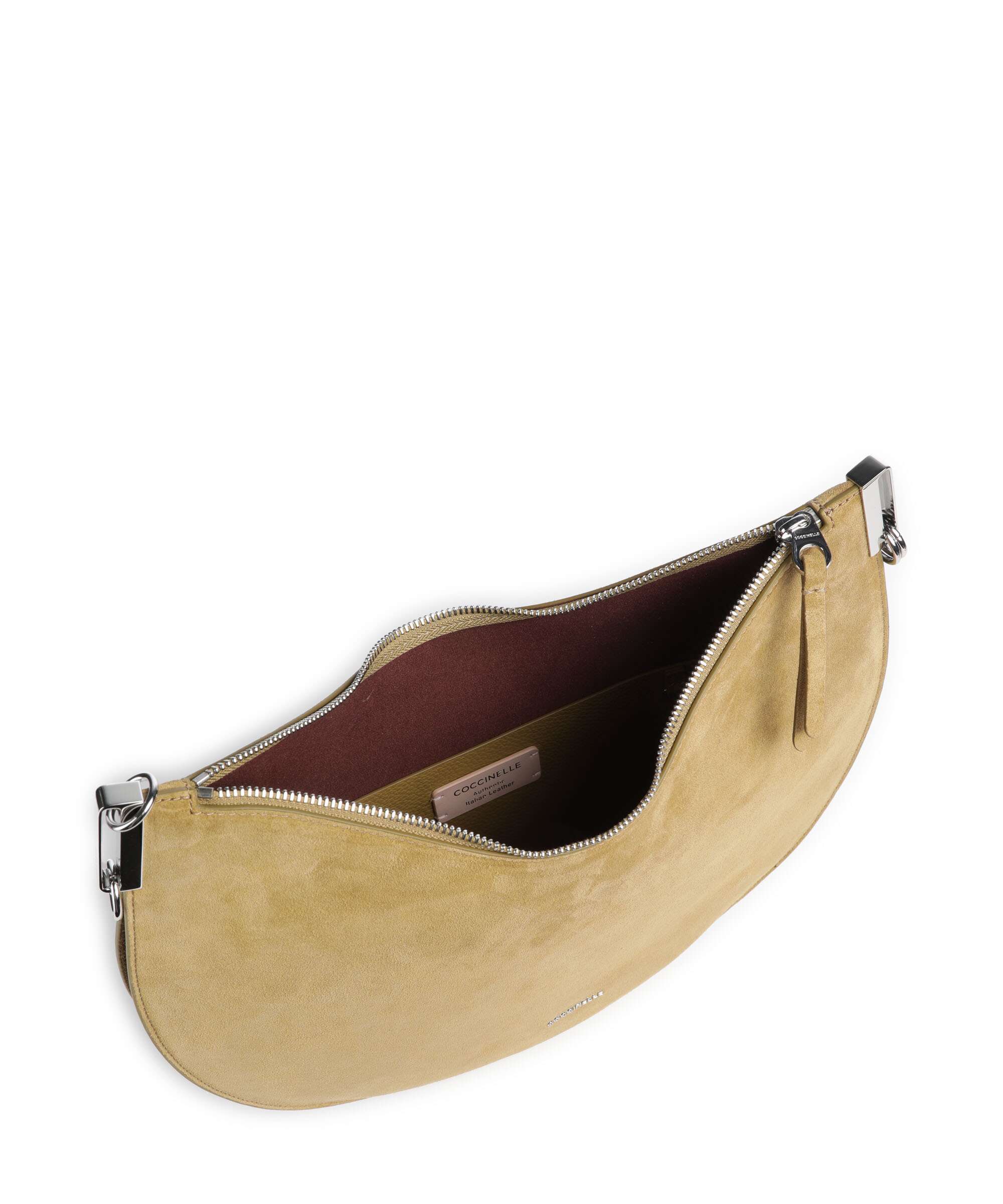 Coccinelle Sunup Suede Schoudertas seagrass - Image 5
