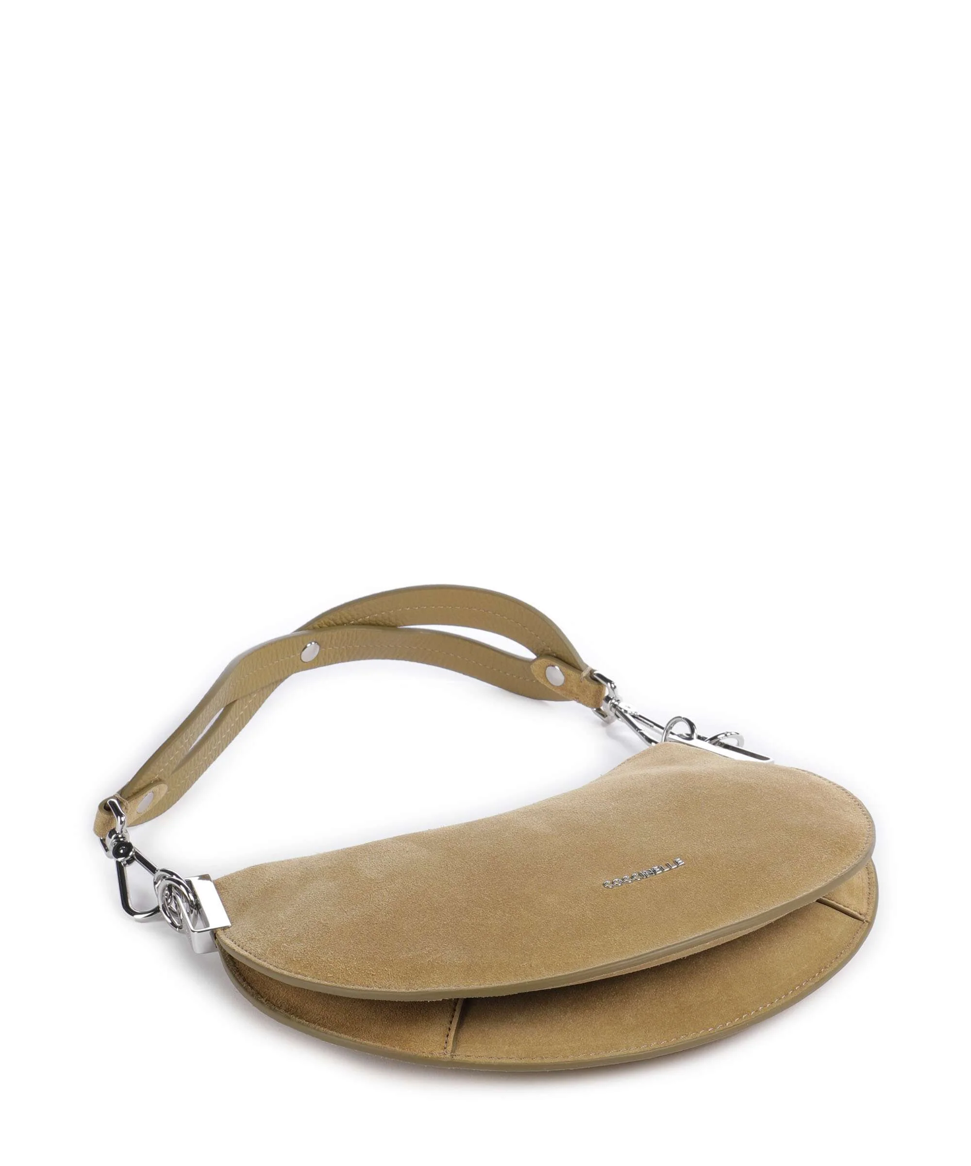Coccinelle Sunup Suede Schoudertas seagrass - Image 3