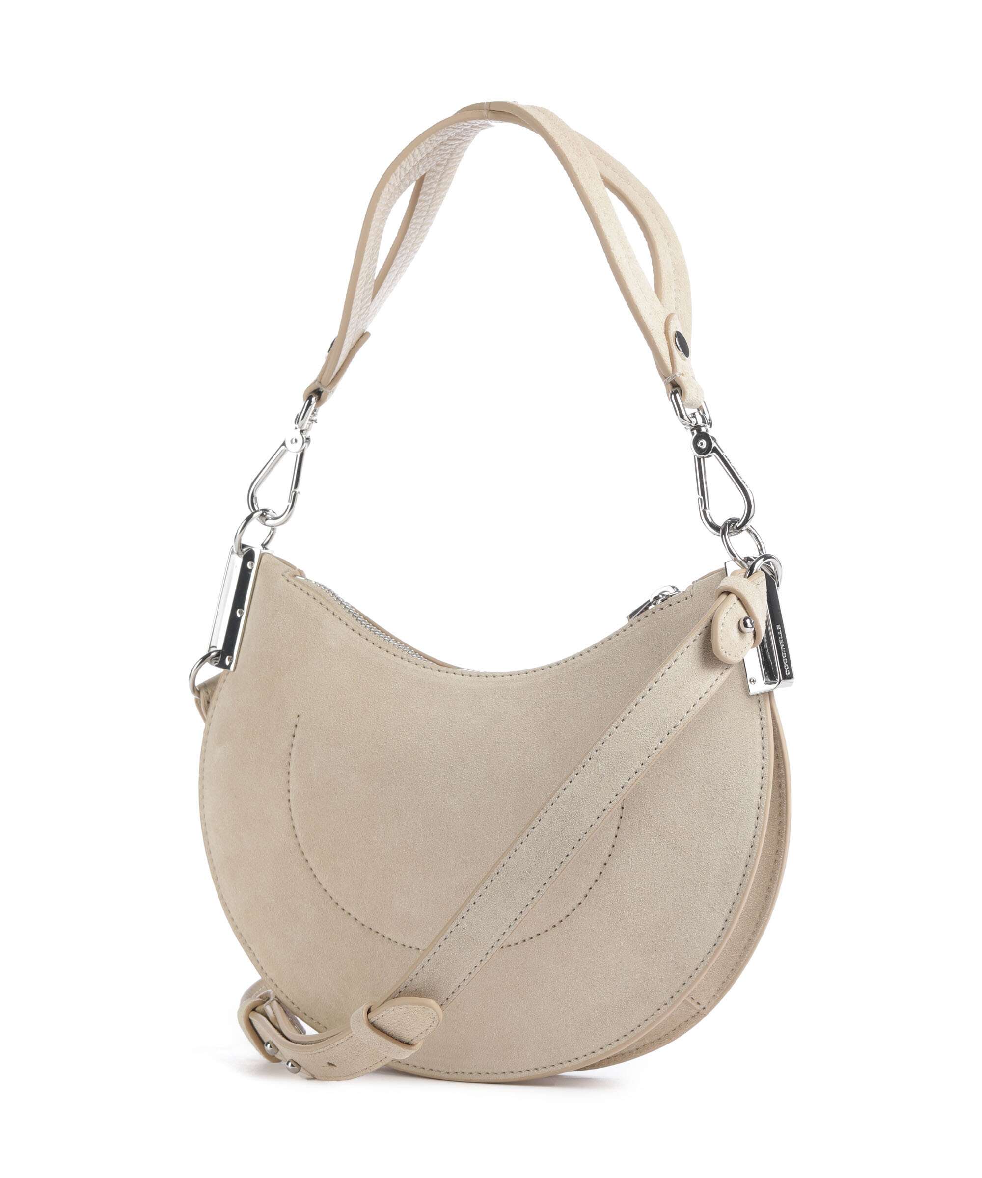 Coccinelle Sunup Suede Schoudertas sandshell - Image 2