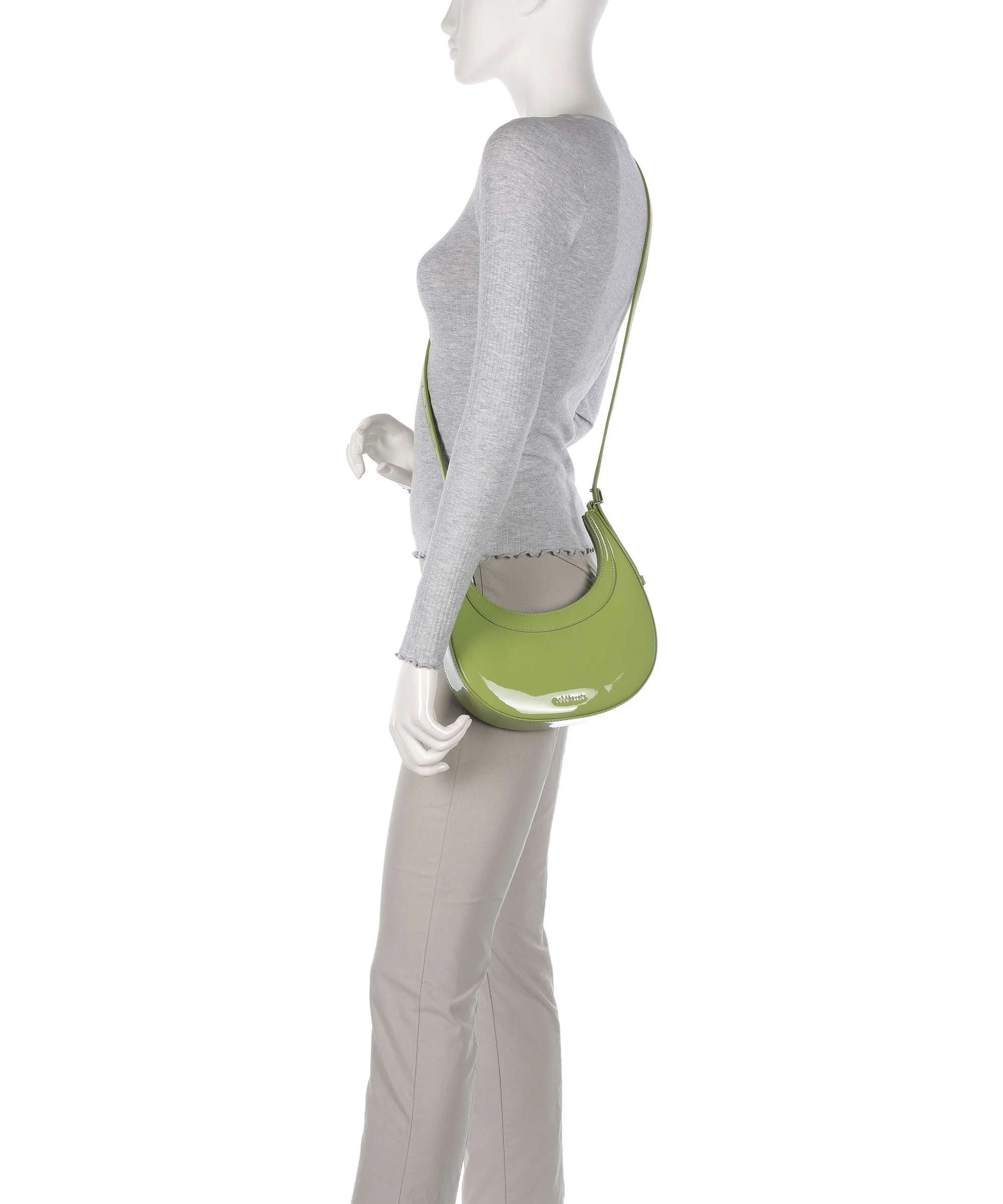 Coccinelle Whisper Patent Schoudertas guacamole - Image 4