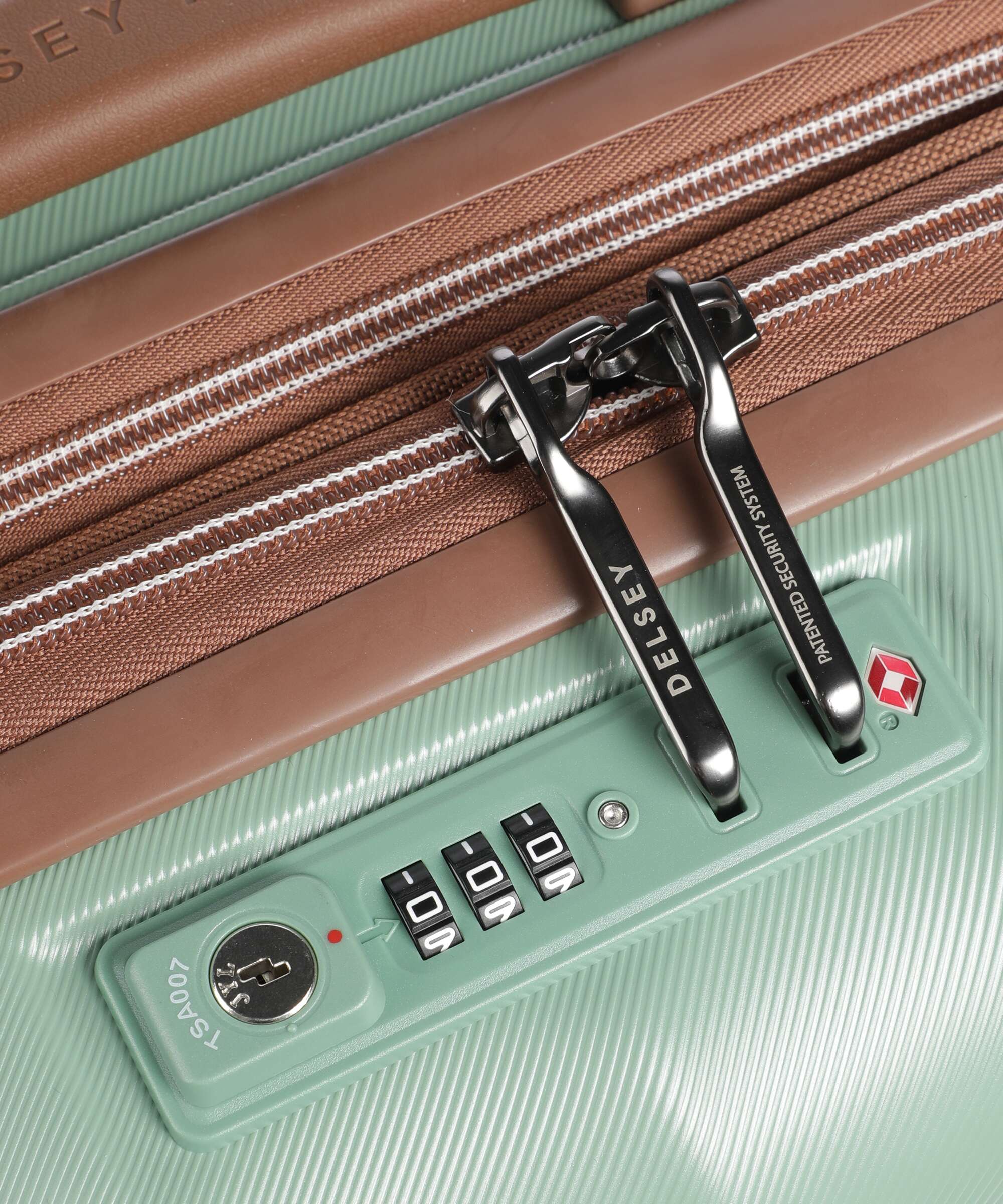 Delsey Paris Carrousel 2 Slim Trolley (4 wielen) sage green - Image 3