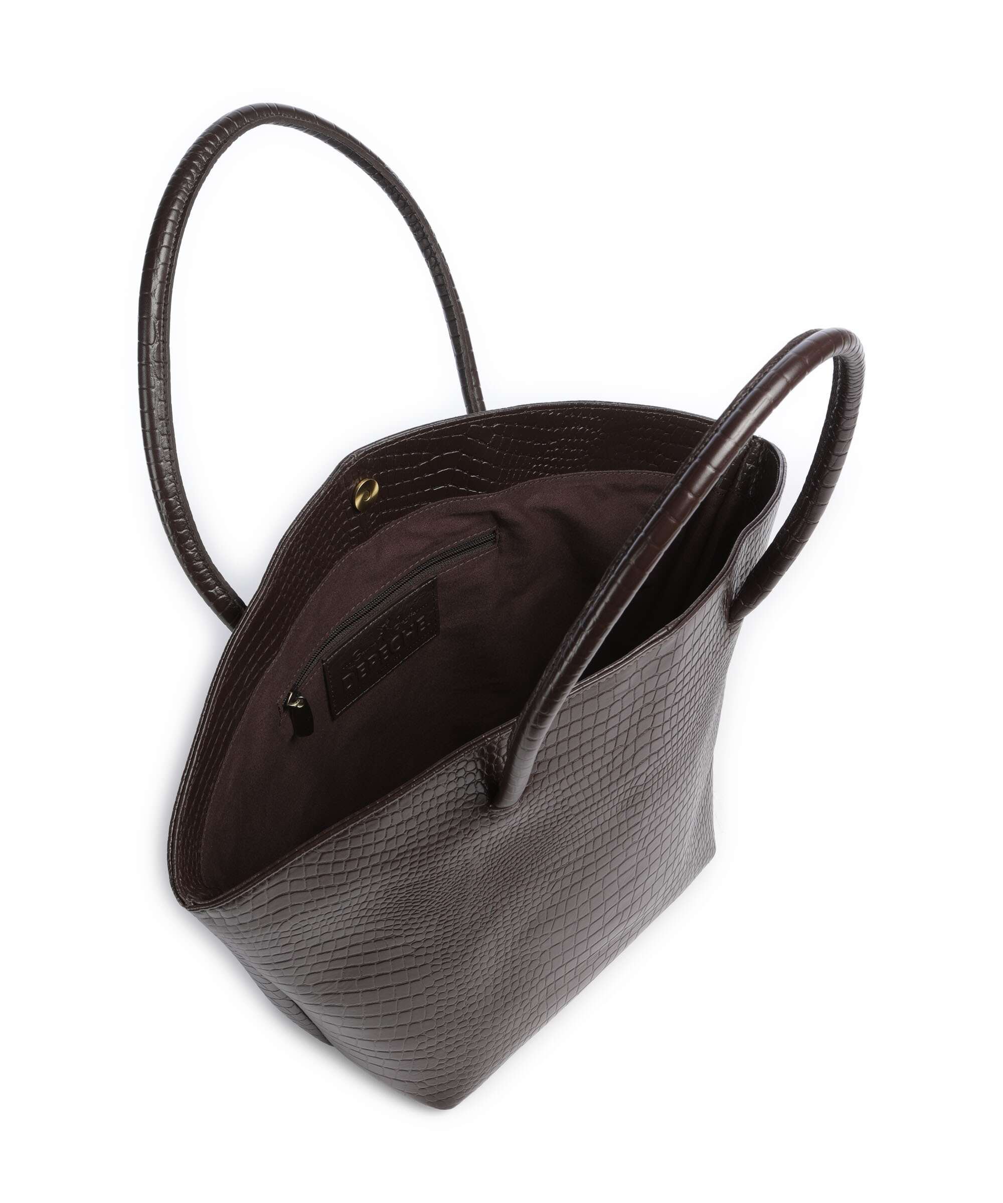 Depeche Fashion Favourites Boodschappentas brown croco - Image 5