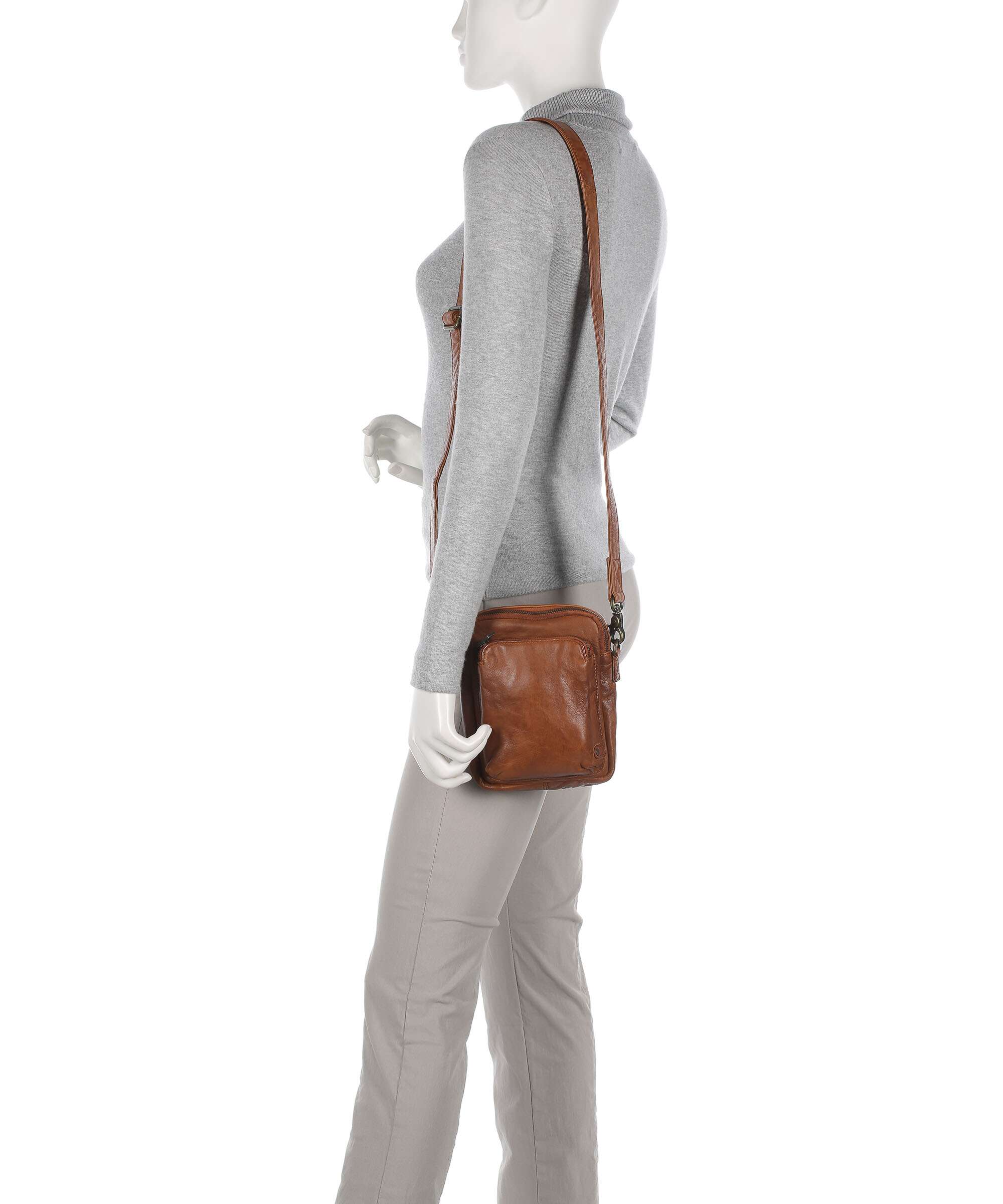 Depeche Power Field Crossbody tas cognac - Image 3
