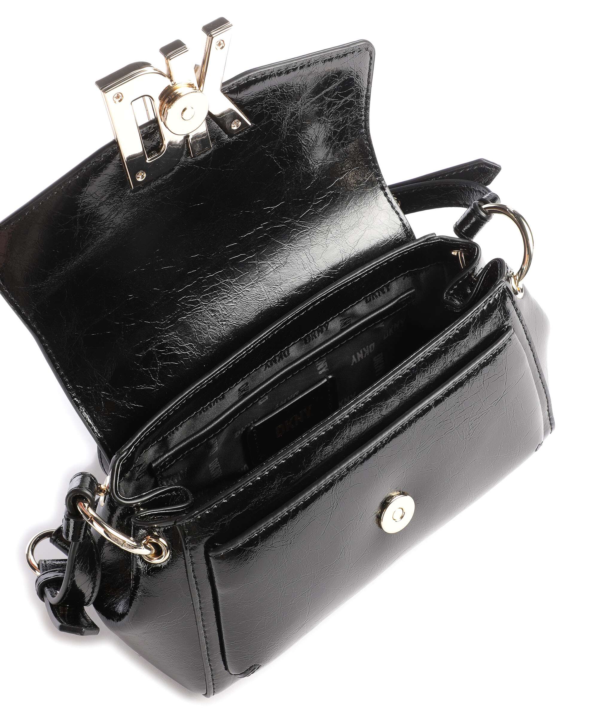 DKNY Milano Downtown Crossbody tas black/gold - Image 6