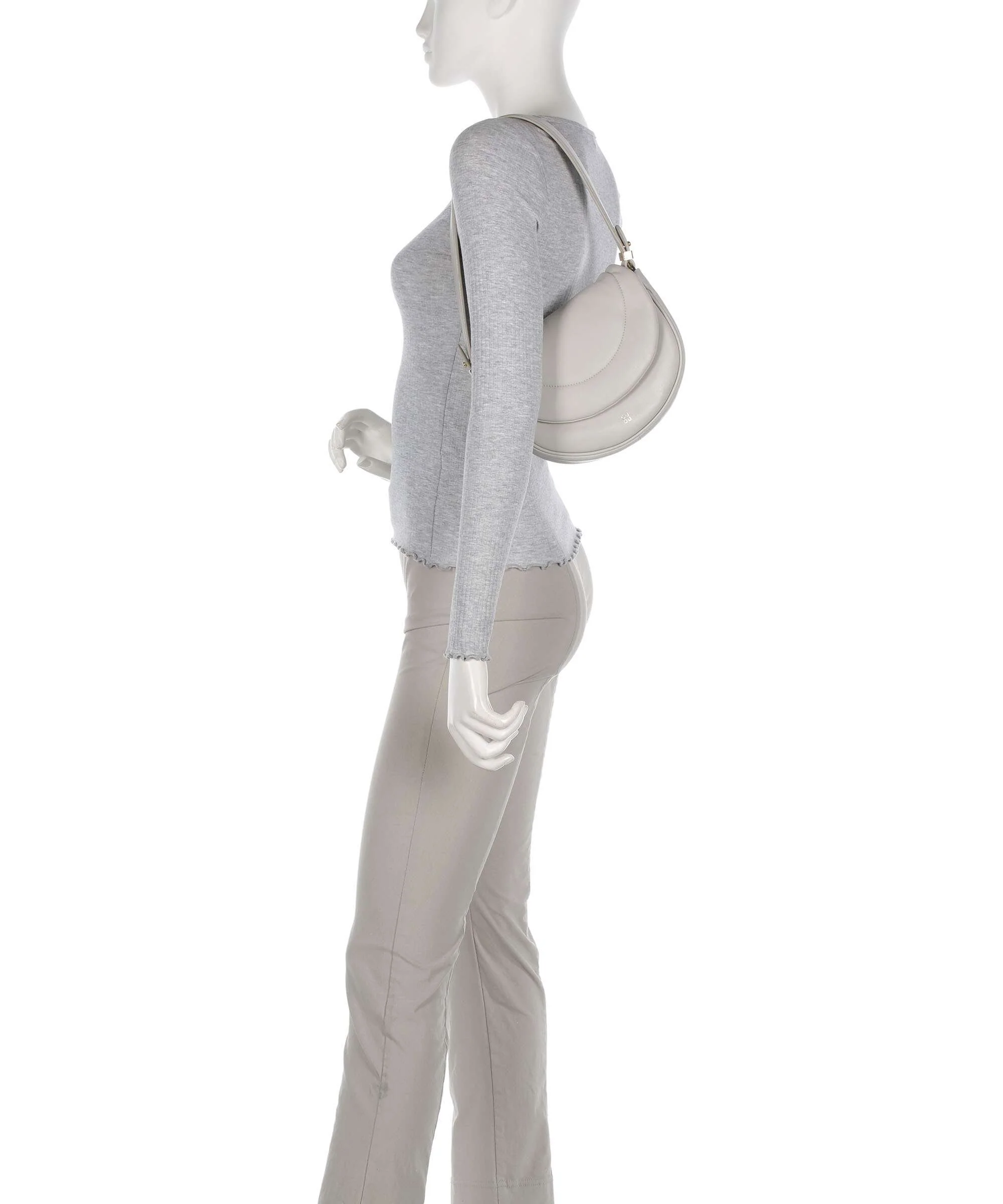 DuDu Bags Panarea Schoudertas pearl grey - Image 3