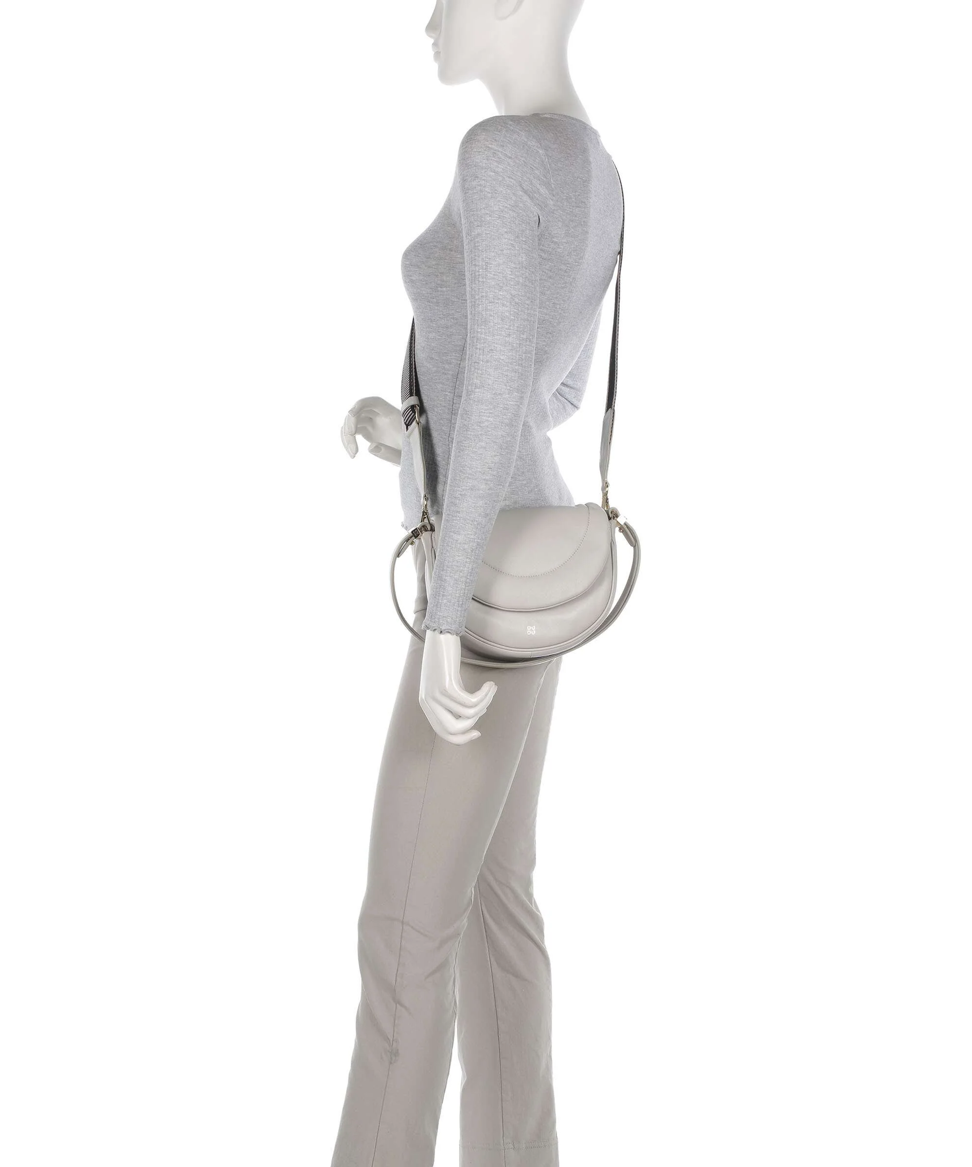 DuDu Bags Panarea Schoudertas pearl grey - Image 4