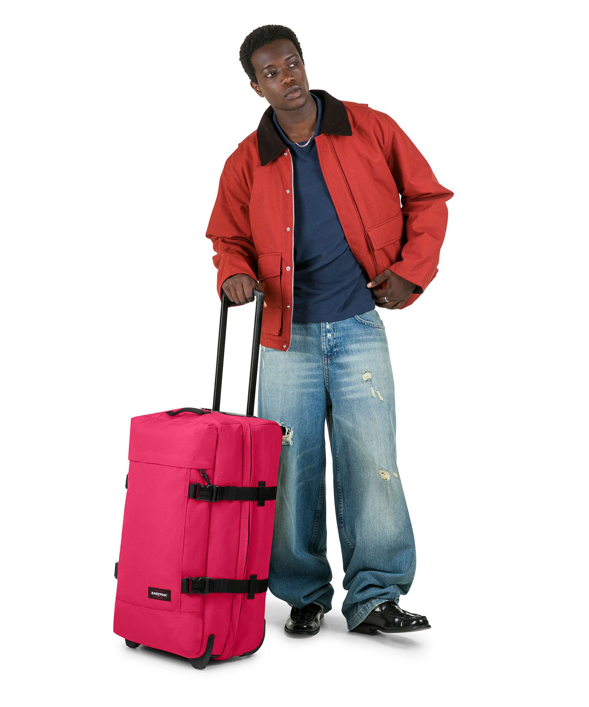 Eastpak Tranverz M Reistas met wielen saffron red - Image 3